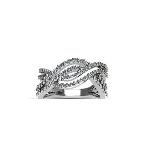 Cubic Zirconia Fashion Ring in Sterling Silver