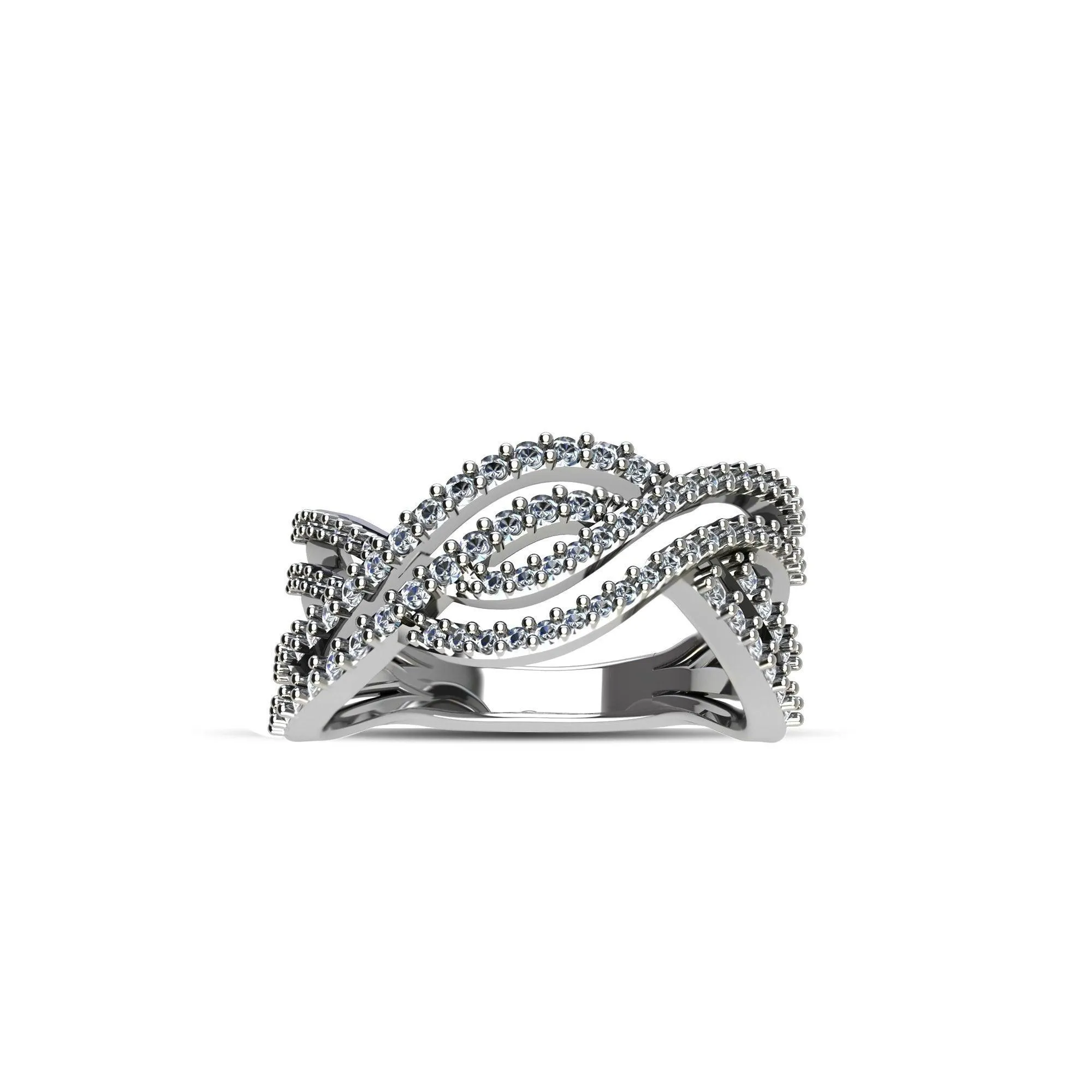 Cubic Zirconia Fashion Ring in Sterling Silver