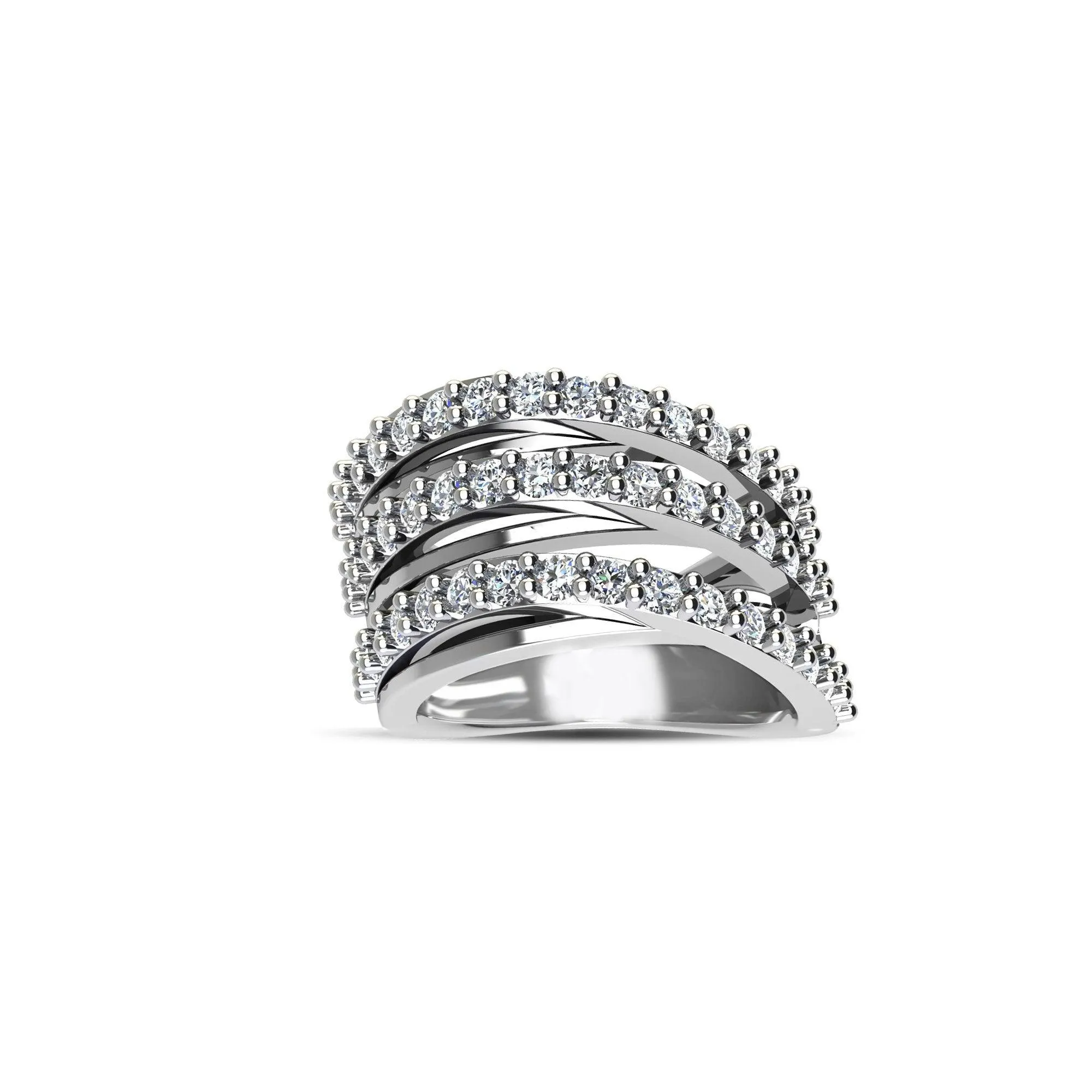 Cubic Zirconia Fashion Ring in Sterling Silver