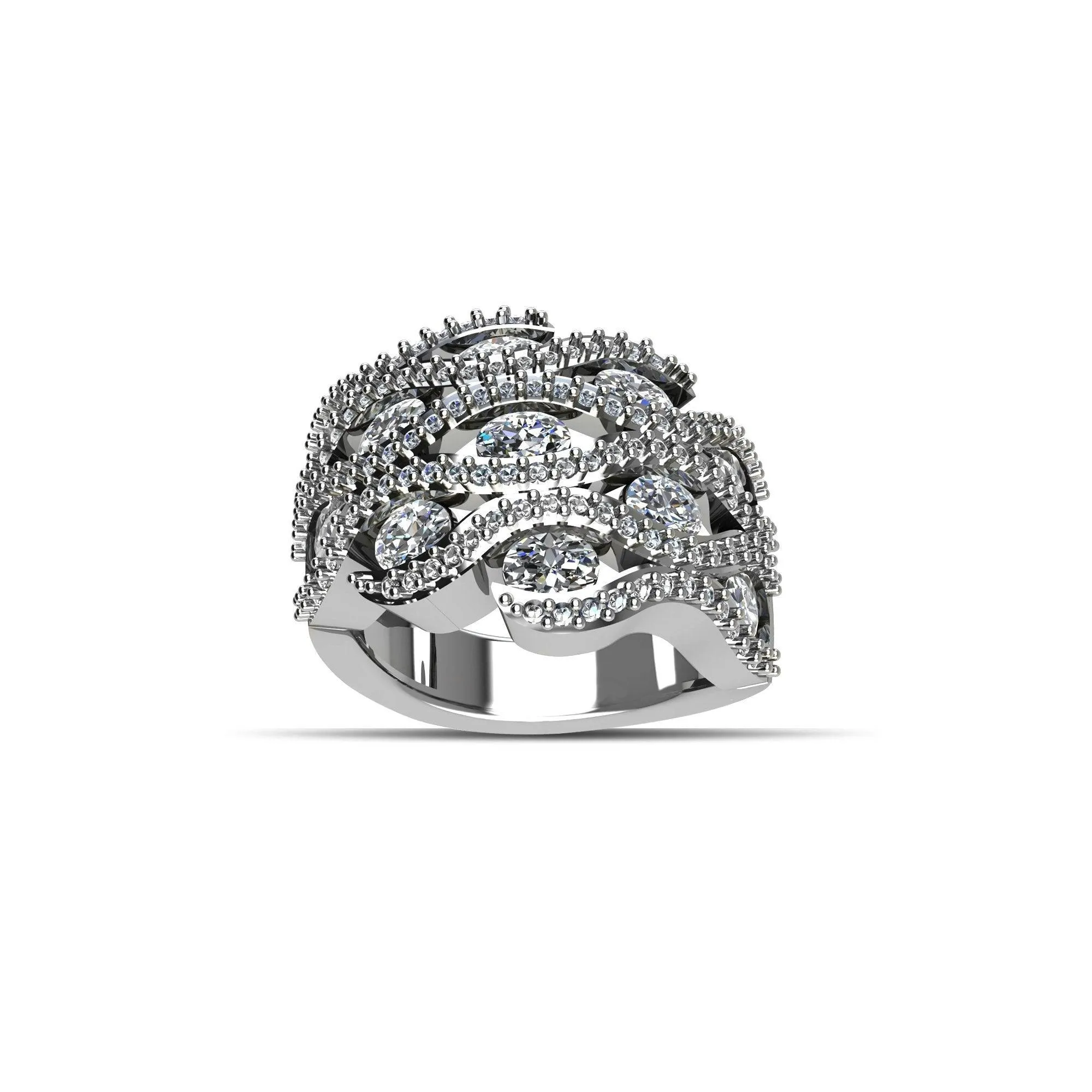 Cubic Zirconia Fashion Ring in Sterling Silver