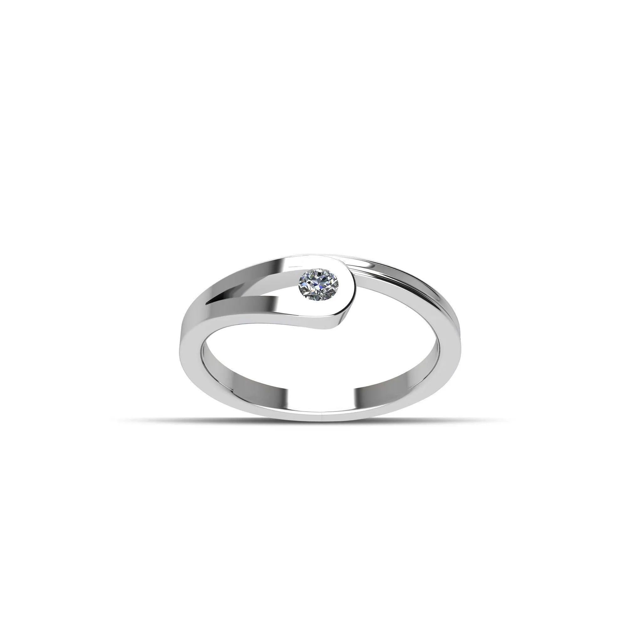 Cubic Zirconia Fashion Ring in Sterling Silver