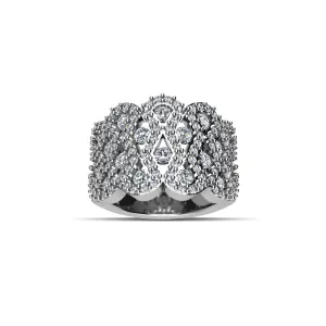 Cubic Zirconia Fashion Ring in Sterling Silver