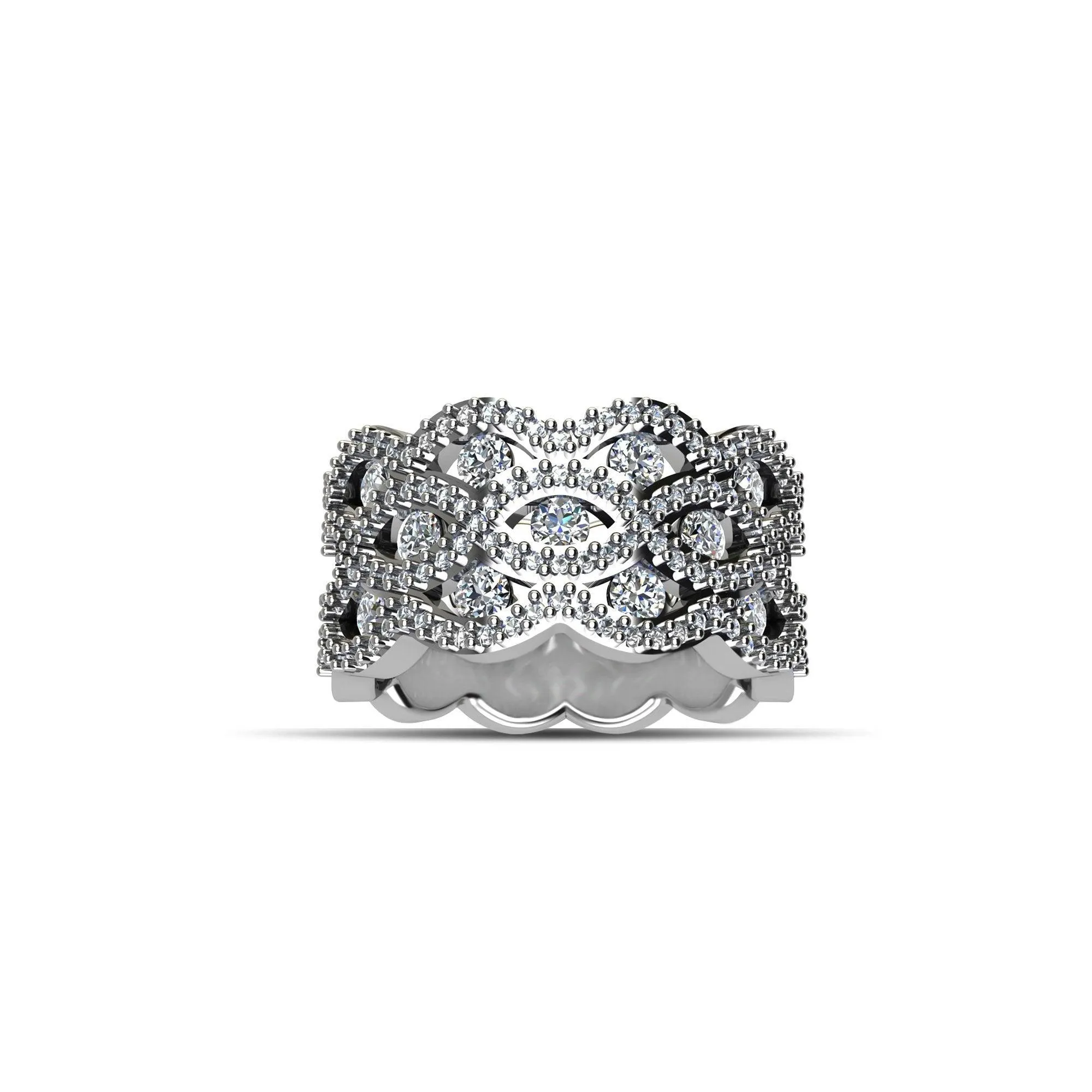 Cubic Zirconia Fashion Ring in Sterling Silver