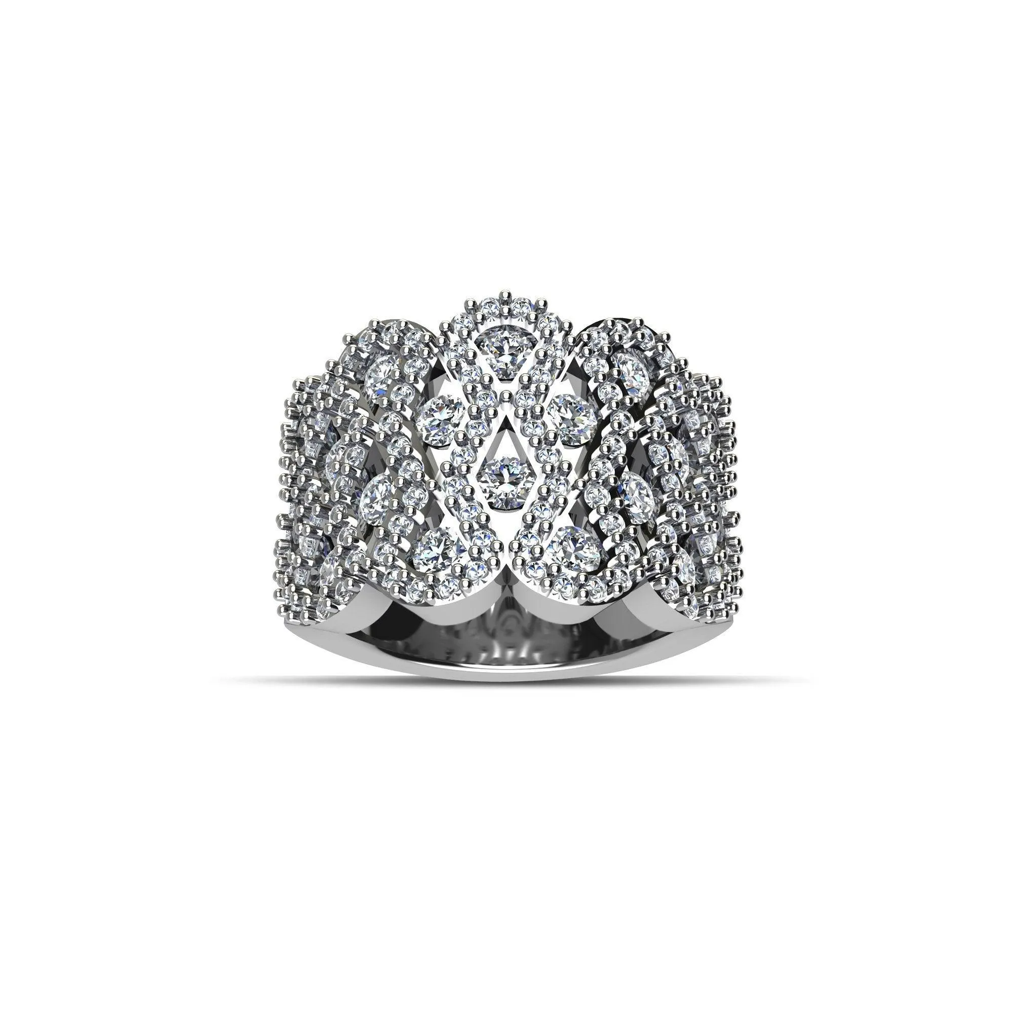 Cubic Zirconia Fashion Ring in Sterling Silver