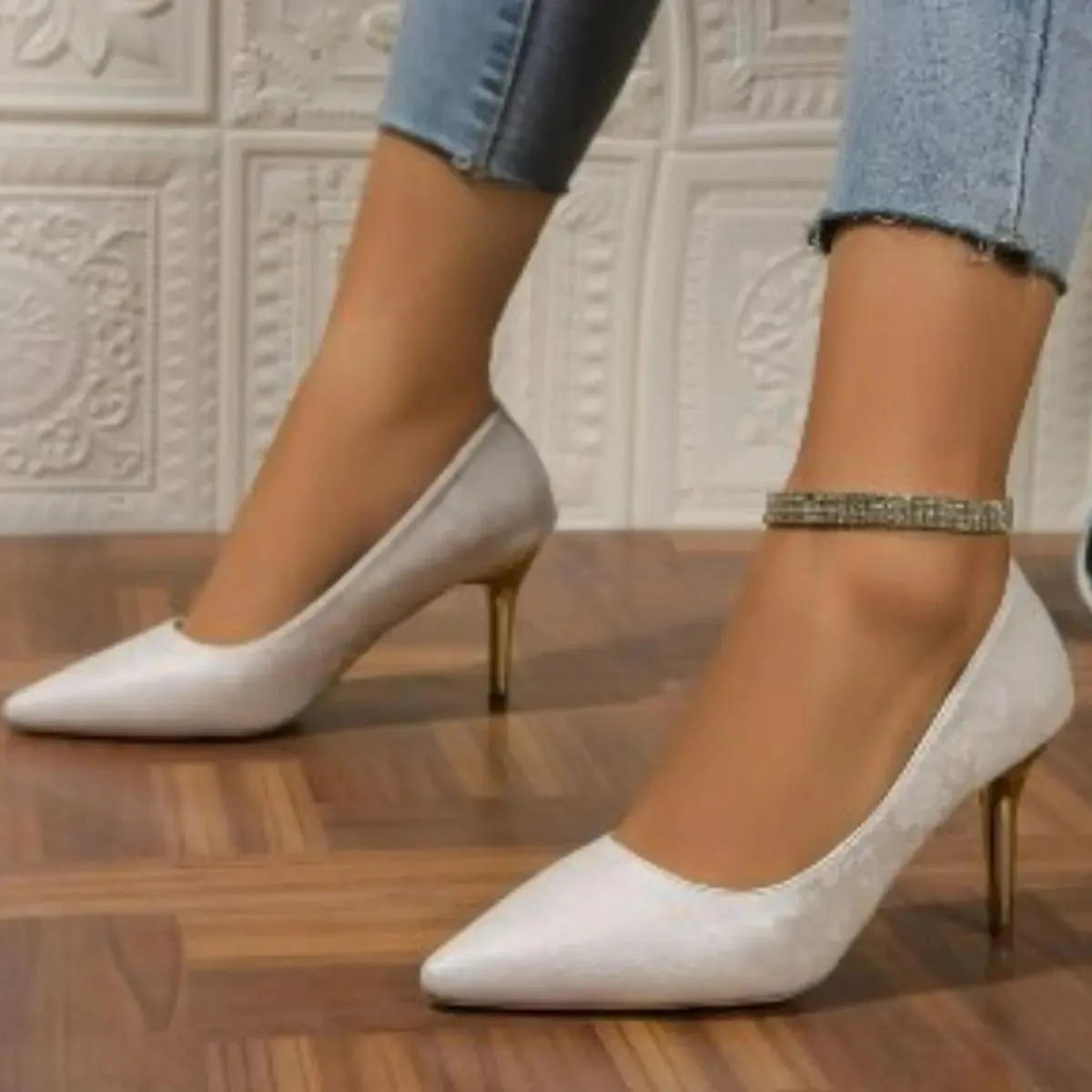 'Cyrene' Pointed Toe Stiletto Heels