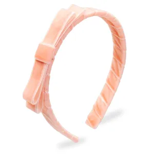 Dakota Bow Headband - Blush