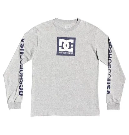 DC Mens Square Star Long Sleeve T-Shirt