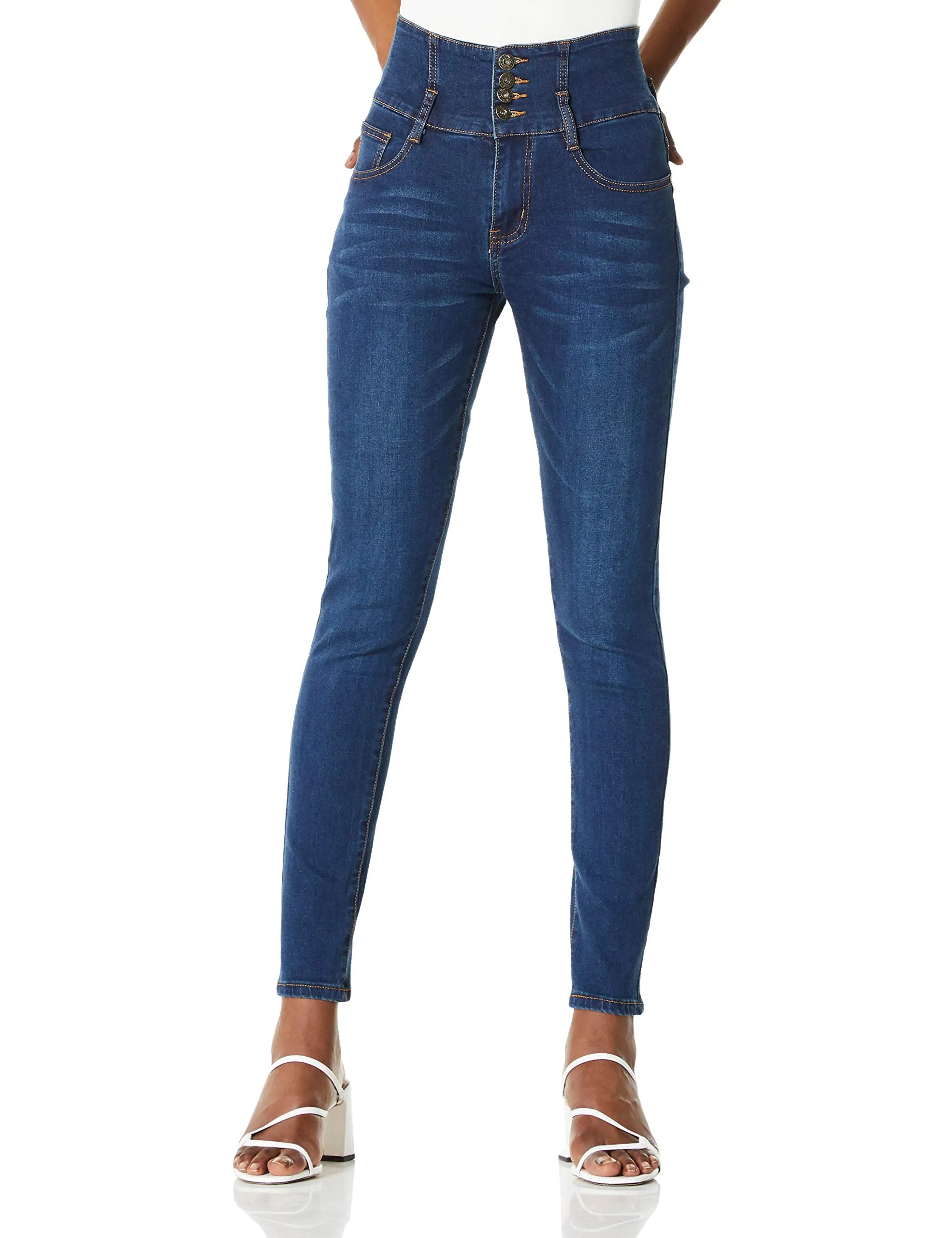 Demon&Hunter 617 Series Junior's High Waist Slim Curve Skinny Jeans