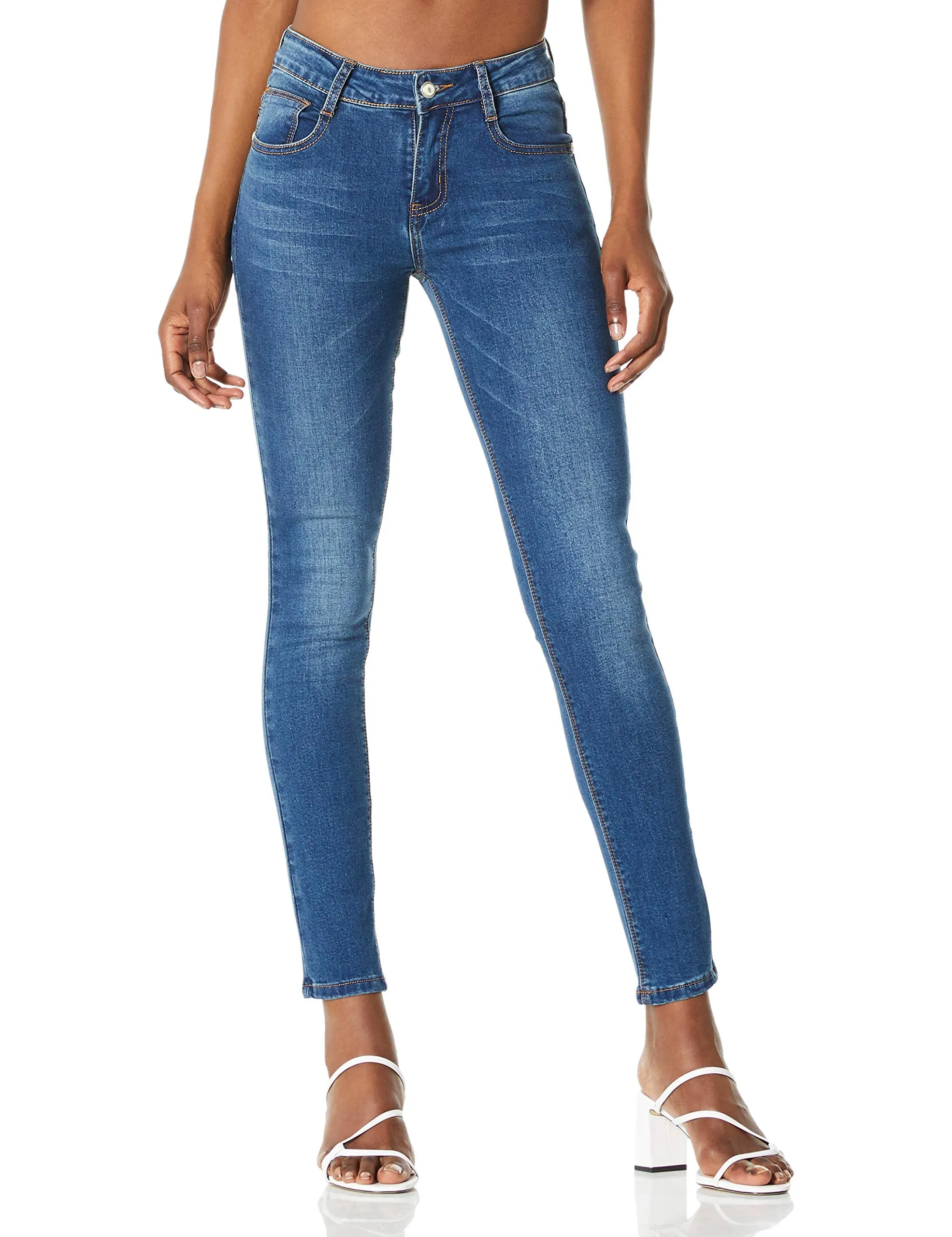 Demon&Hunter 617 Series Junior's High Waist Slim Curve Skinny Jeans