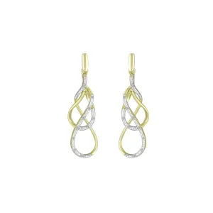 Diamond Accent Fashion Earrings in 10K Yellow Gold