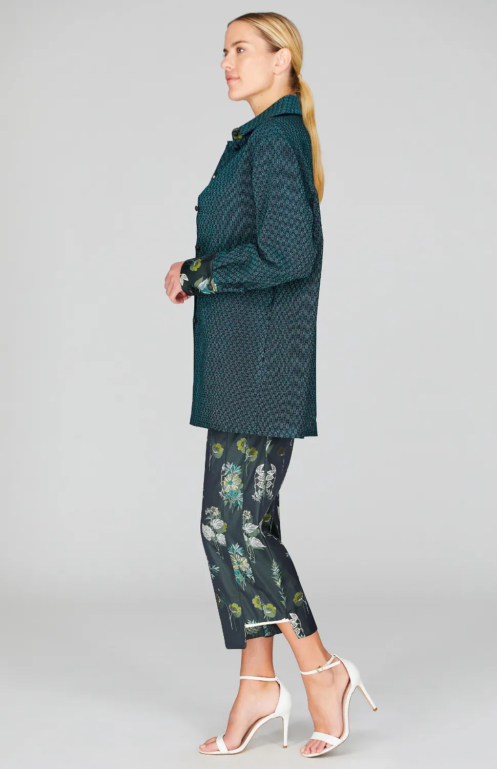 Diamond Jacquard Boyfriend Shirt