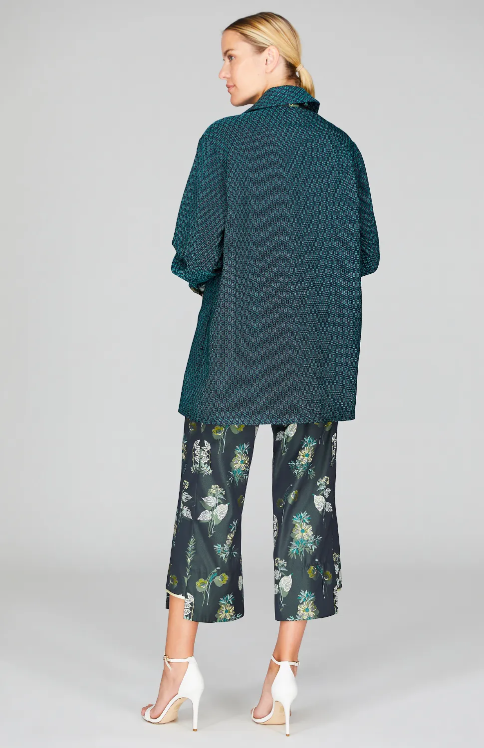 Diamond Jacquard Boyfriend Shirt