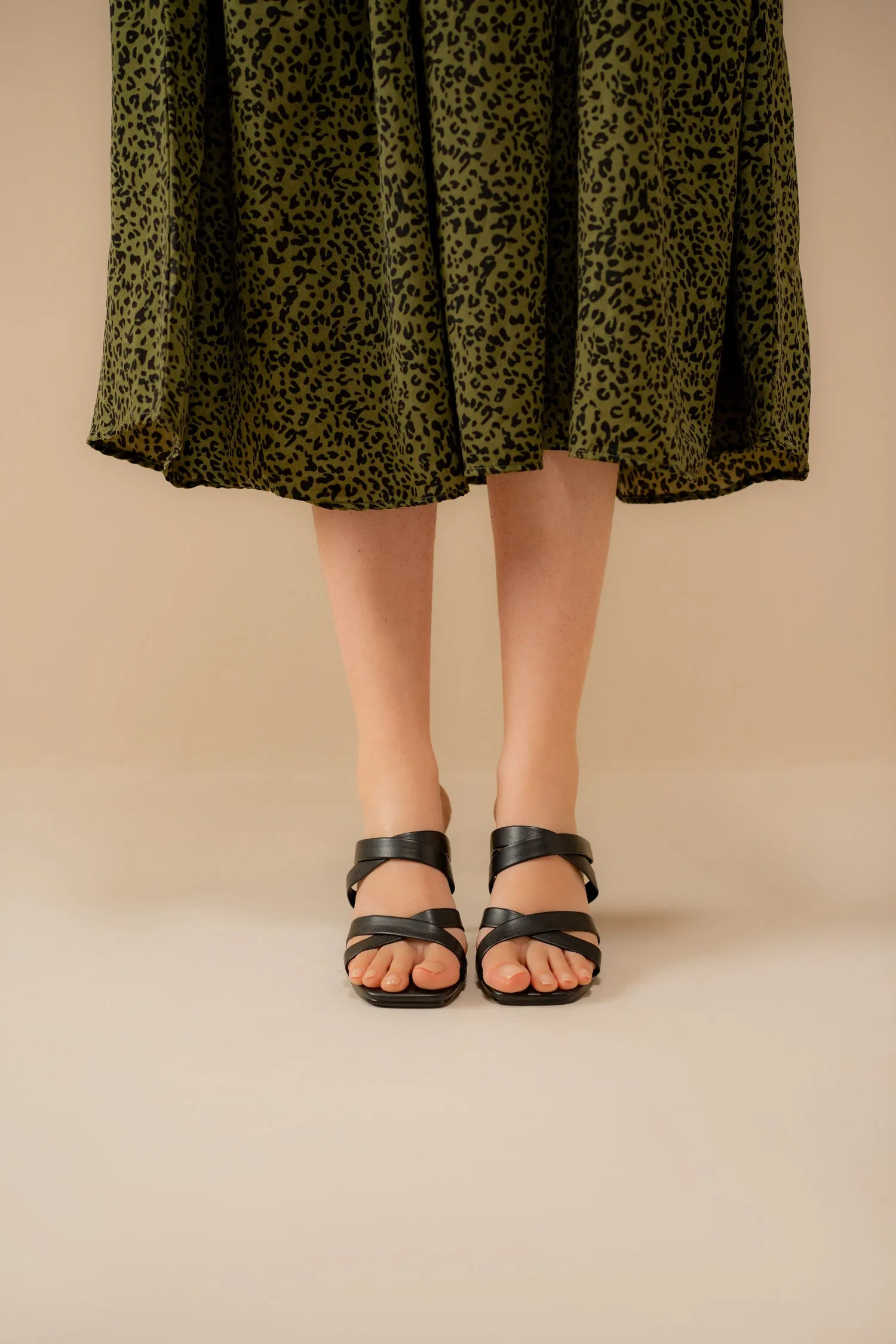 Double Criss-Cross Strappy Heels