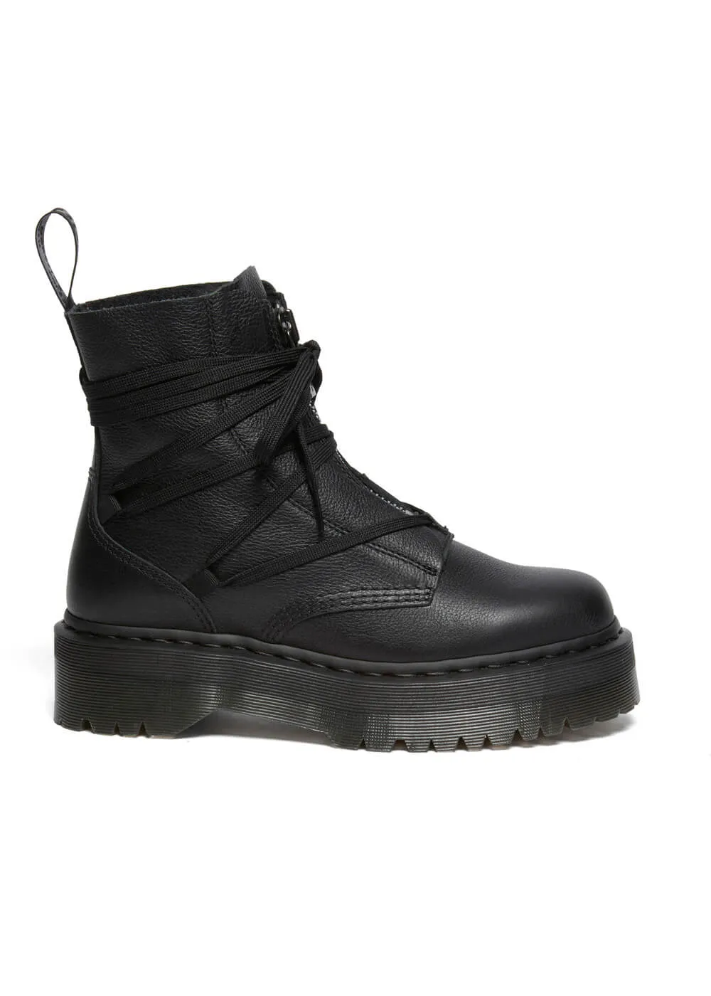 Dr. Martens Jarrick ll Pisa Soft Leather Platform Boots Black