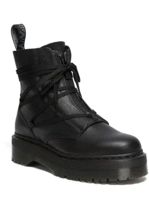 Dr. Martens Jarrick ll Pisa Soft Leather Platform Boots Black