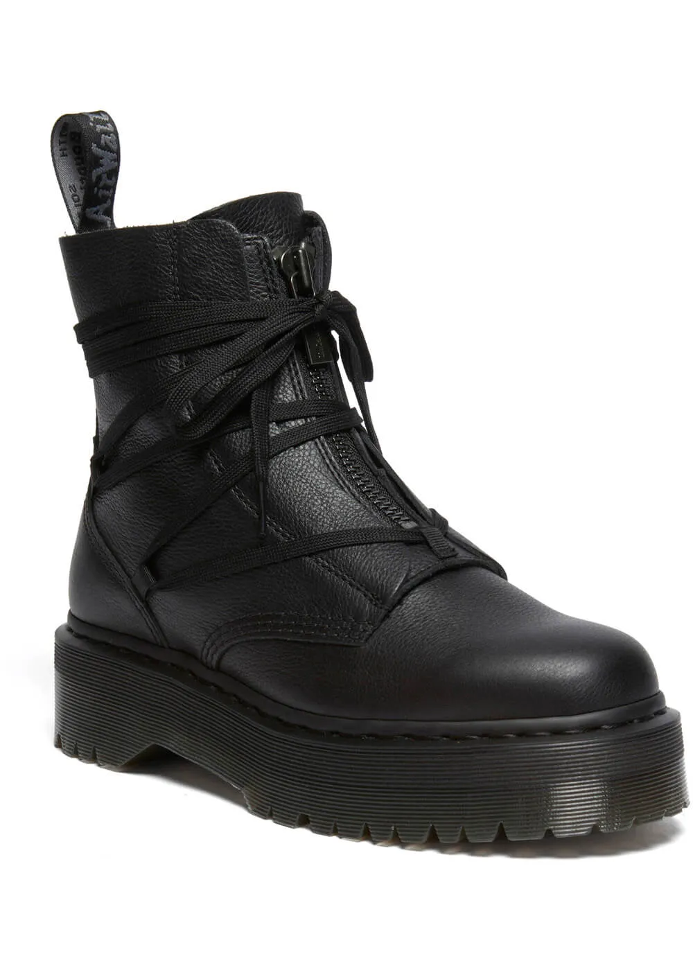 Dr. Martens Jarrick ll Pisa Soft Leather Platform Boots Black
