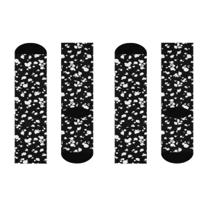 DTG Crew Socks (Black with White spots)