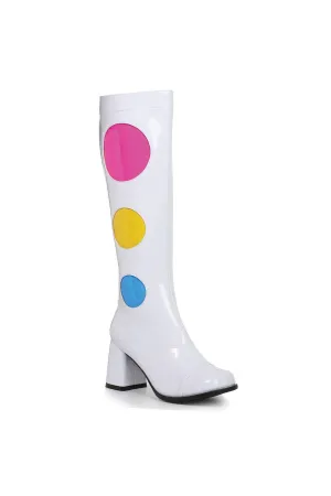 Ellie 300-DOTTY 3" Knee High Boot With Zipper Women's