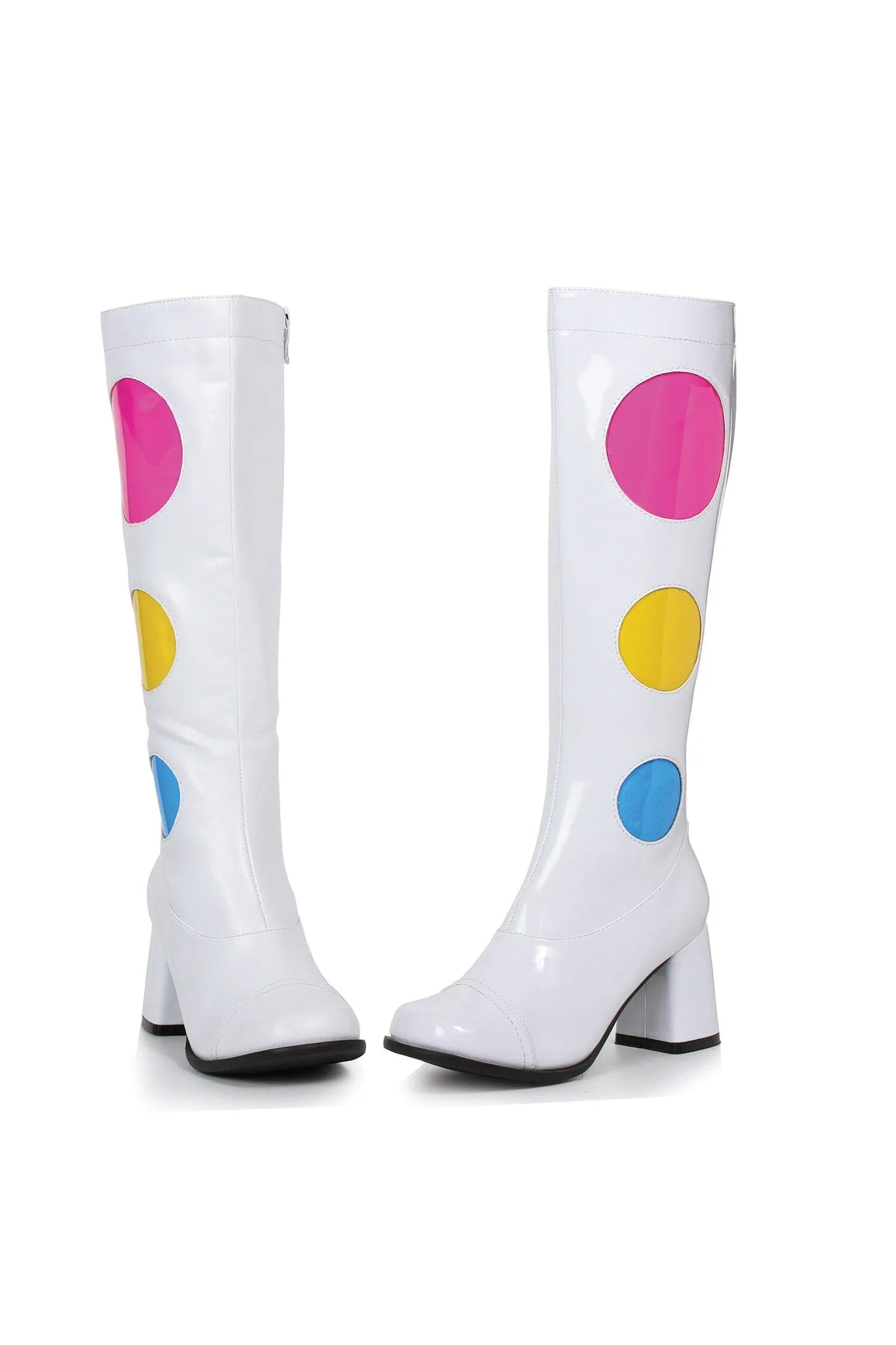 Ellie 300-DOTTY 3" Knee High Boot With Zipper Women's