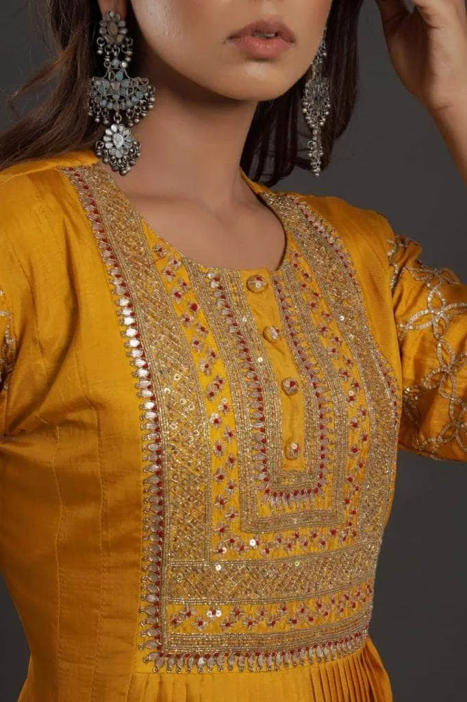 Embellished Silk Anarkali Suit for Weddings