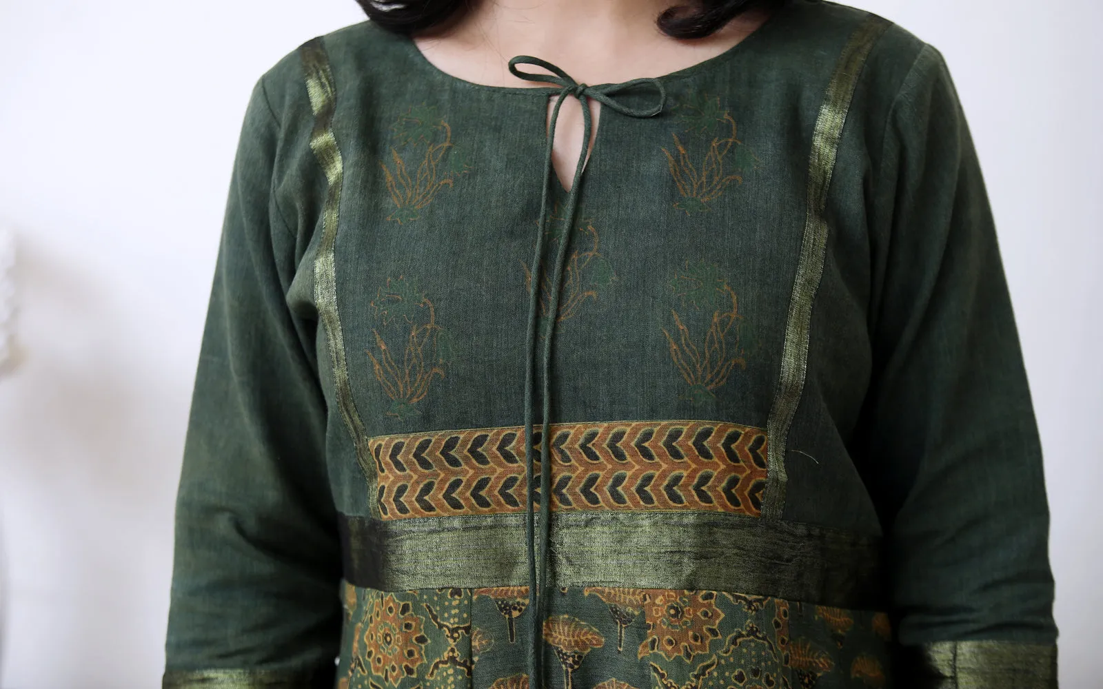 EMERALD GREEN AIRAK KURTA