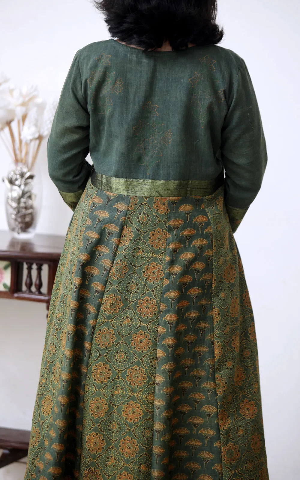EMERALD GREEN AIRAK KURTA