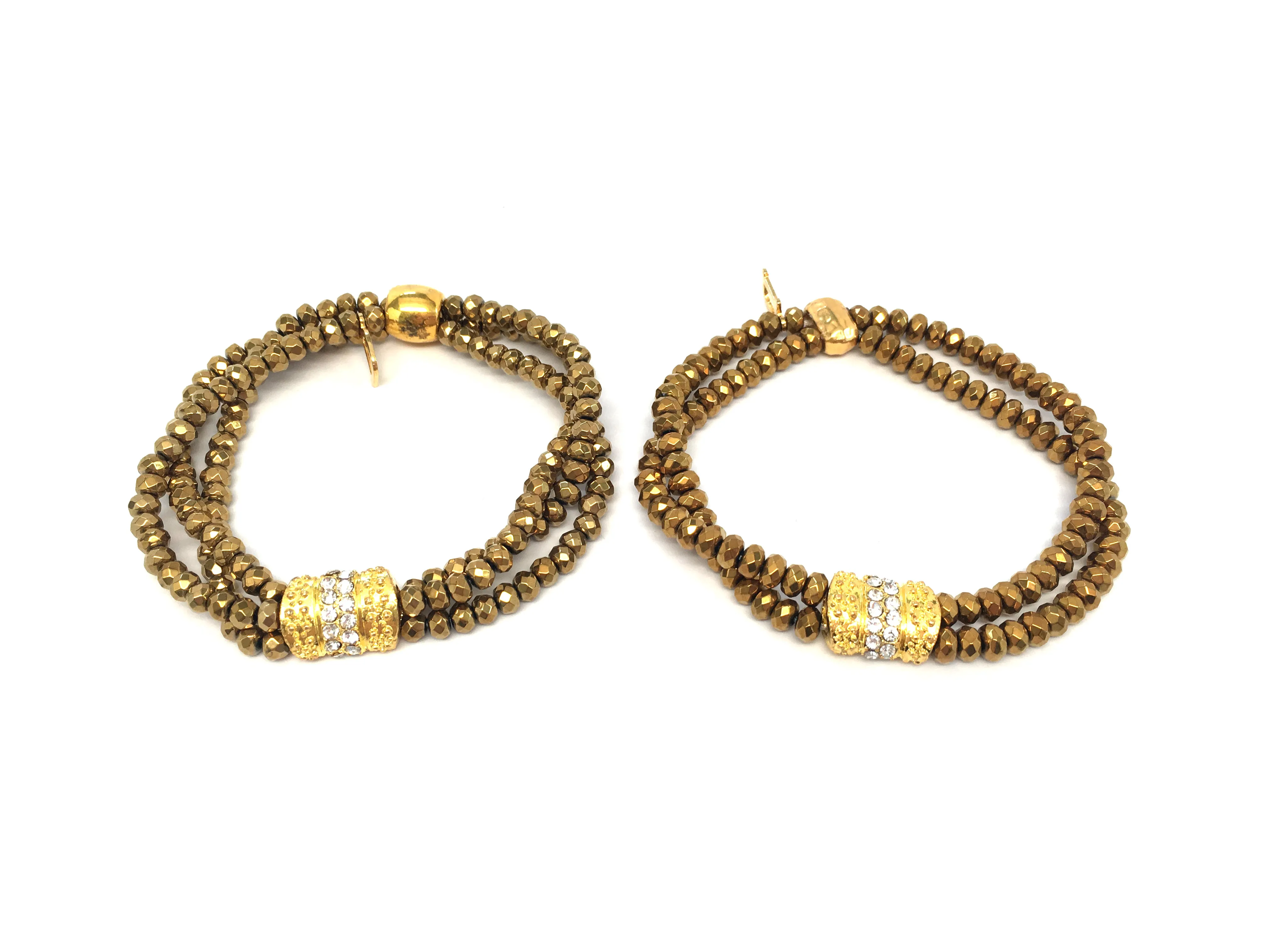 Eva Gold Hematite Multi-Strand Bracelet