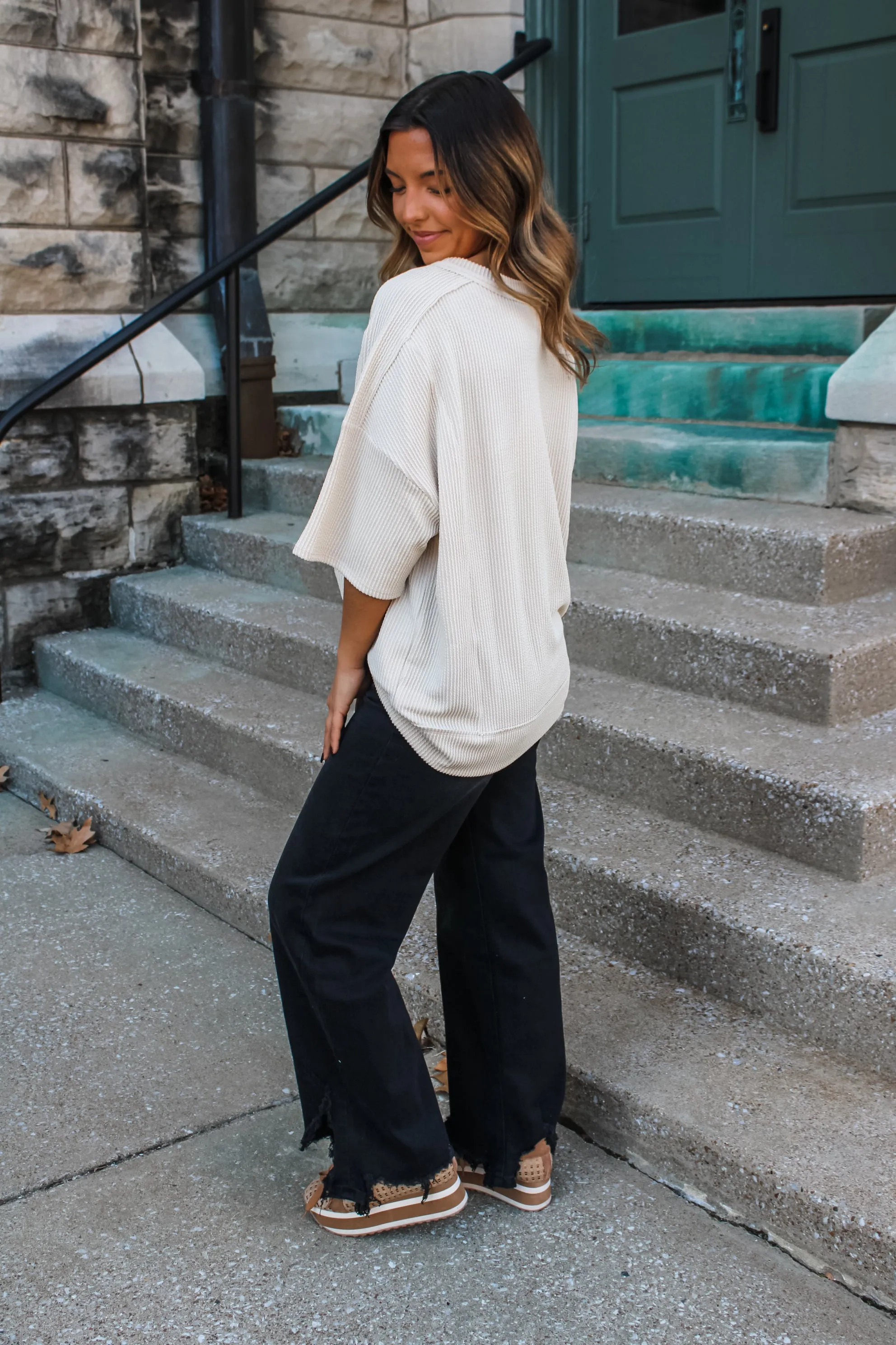 Everyday Essential Crewneck • Cosmic Latte