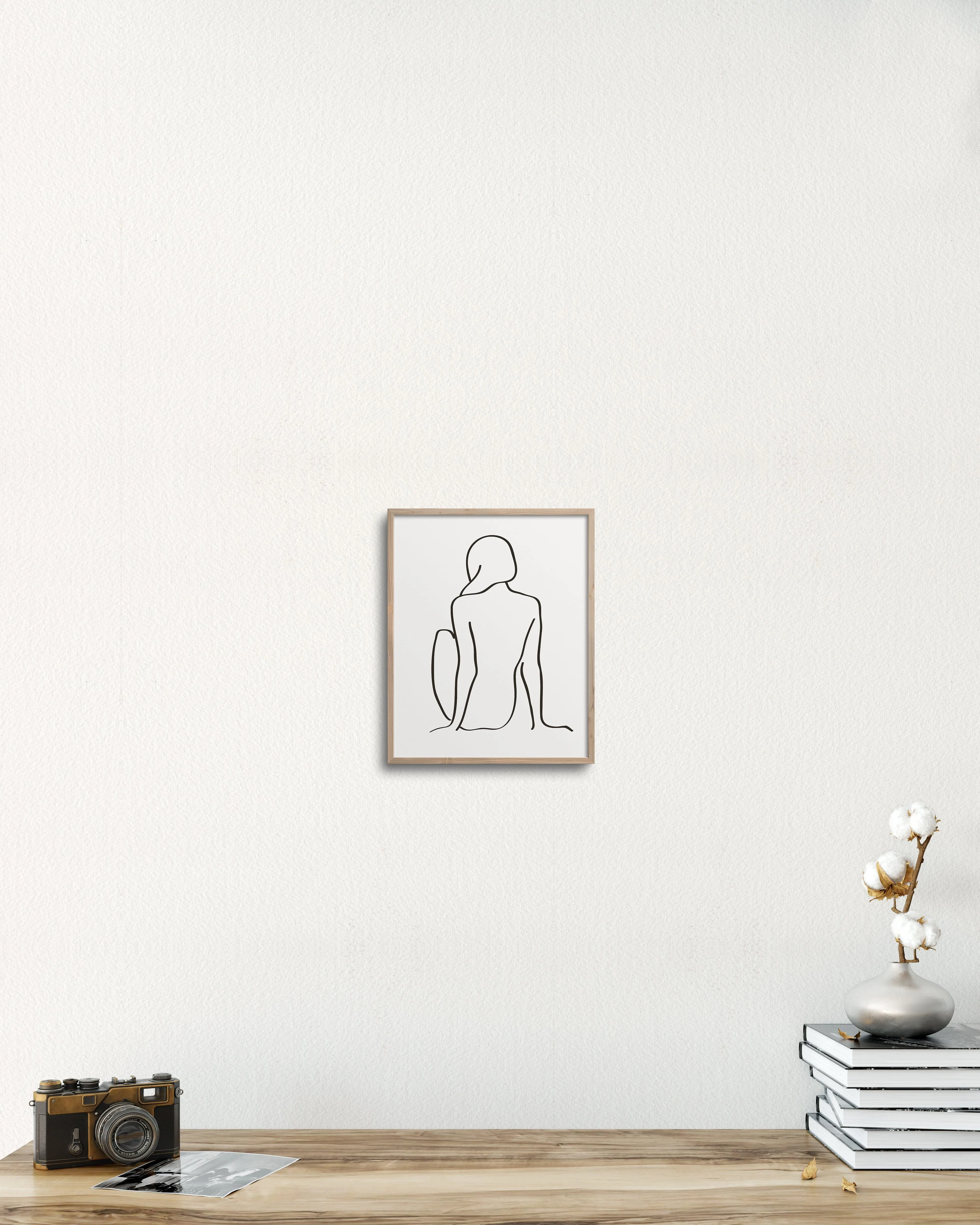 figure 1 art print in chalk