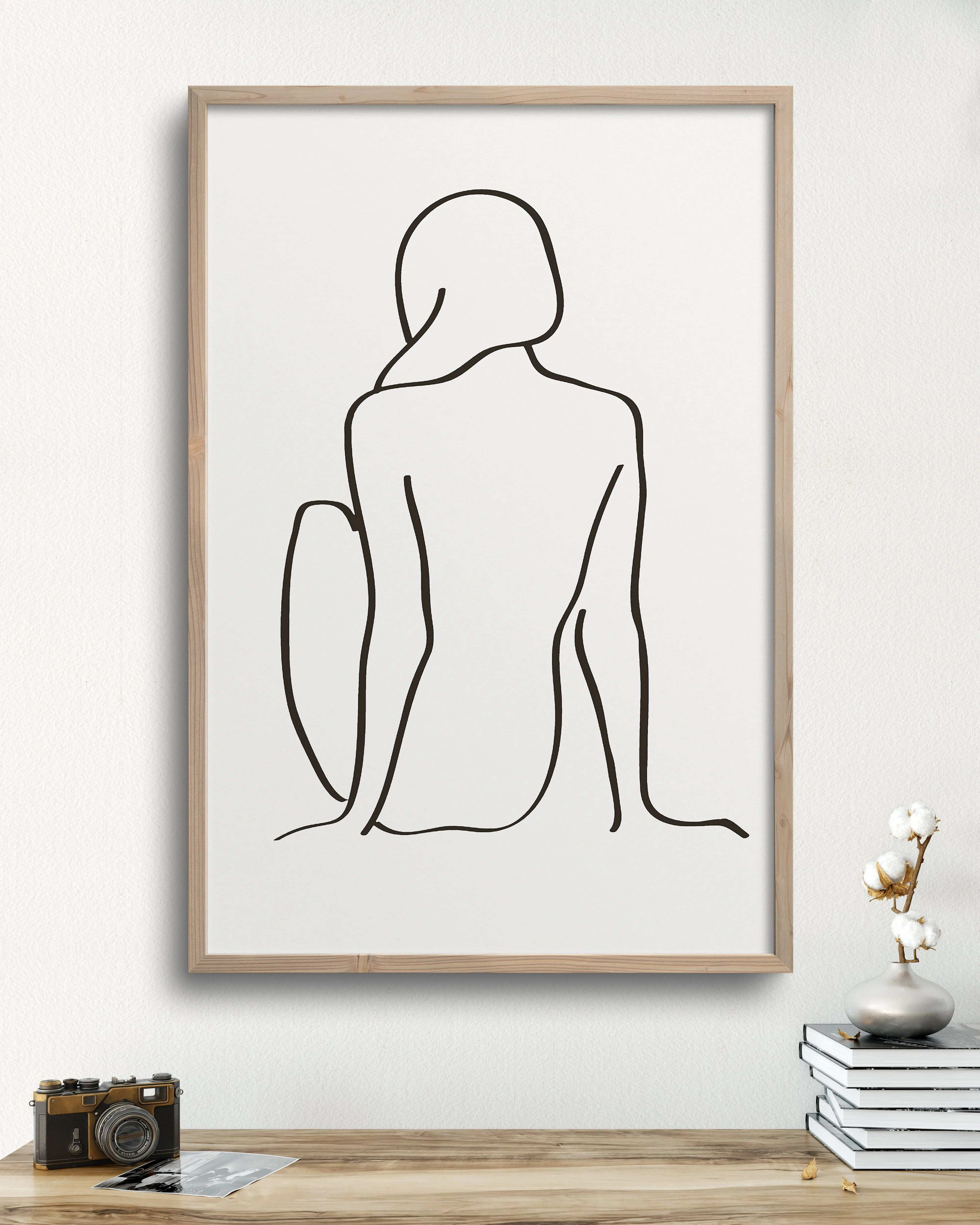 figure 1 art print in chalk