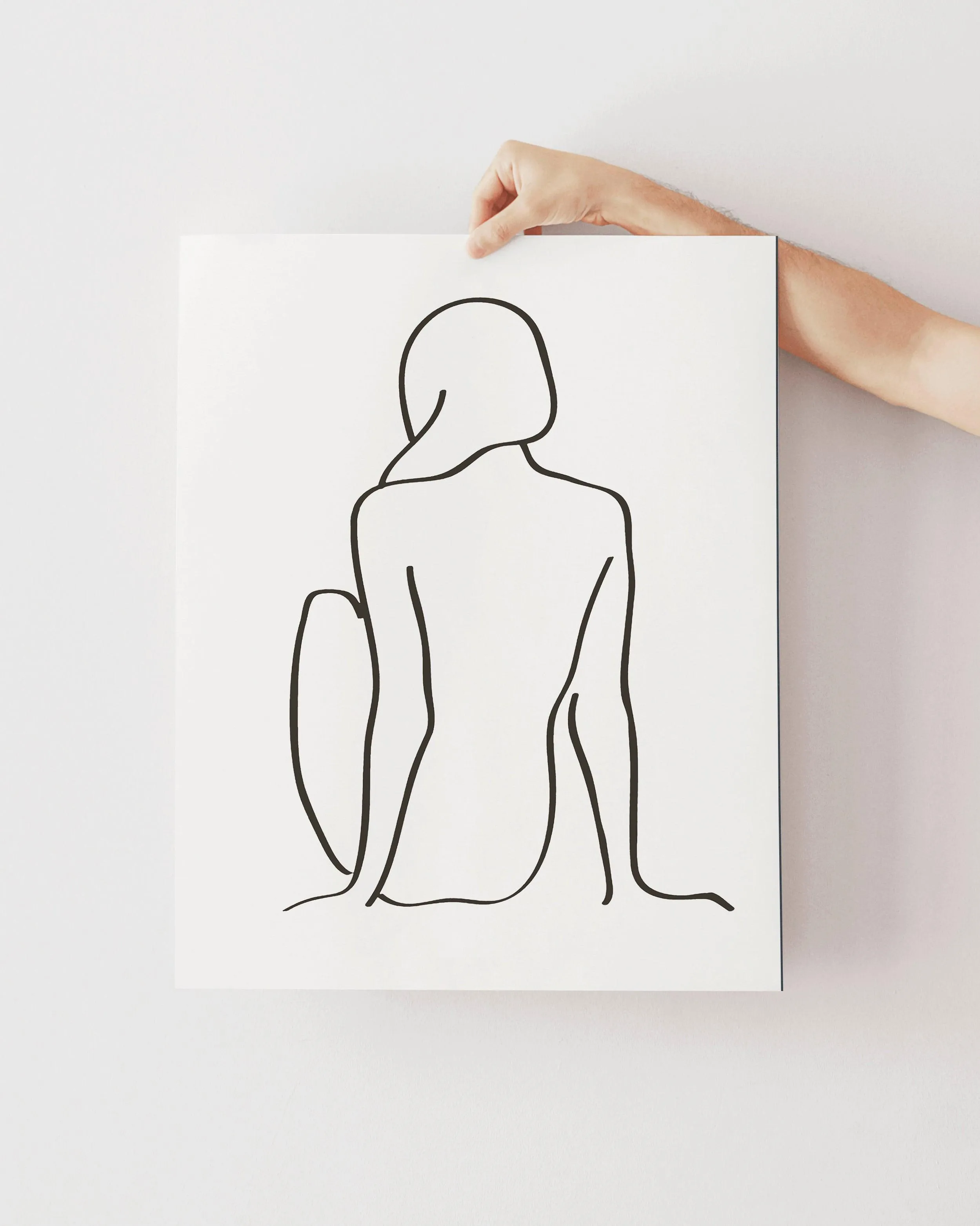 figure 1 art print in chalk