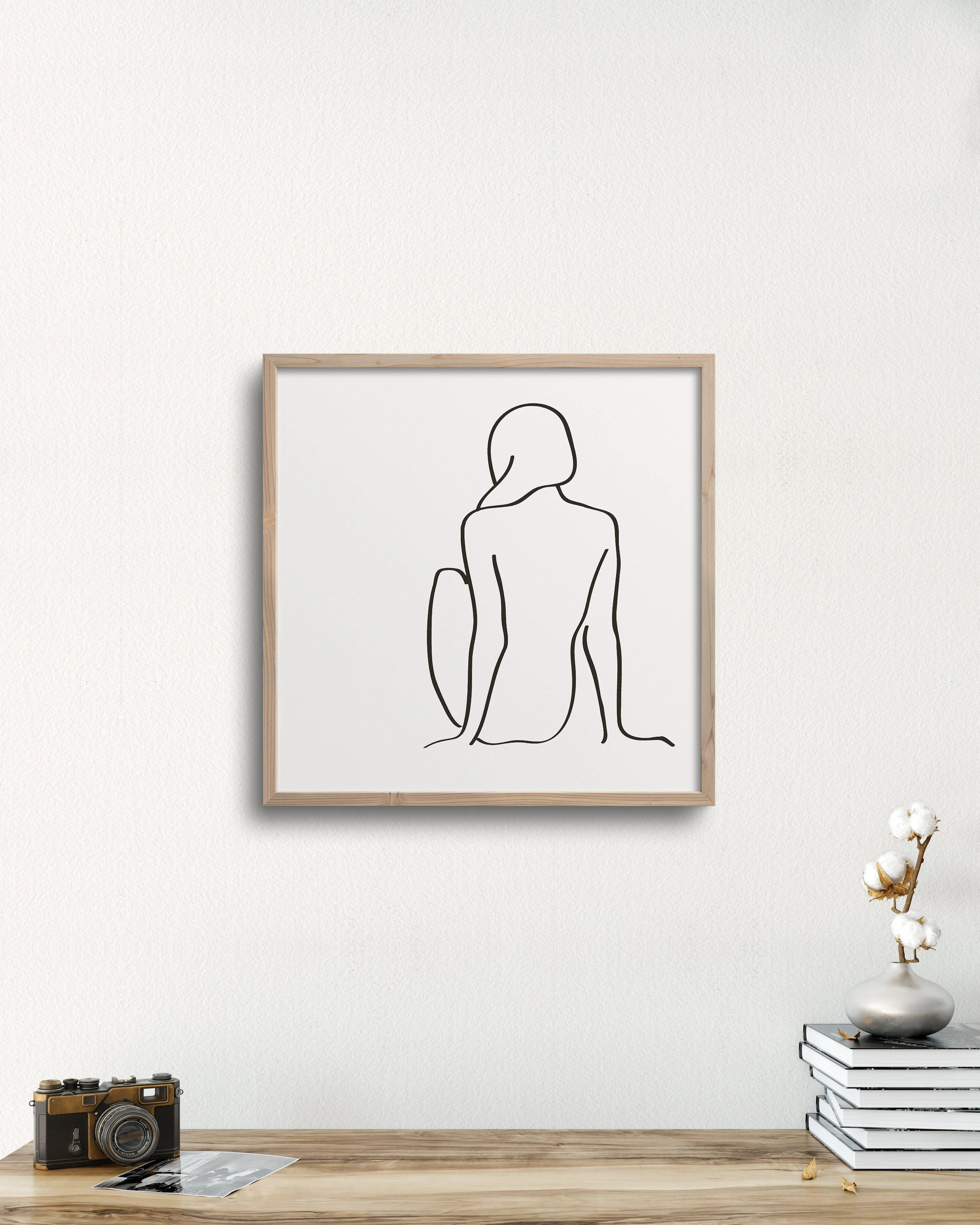 figure 1 art print in chalk