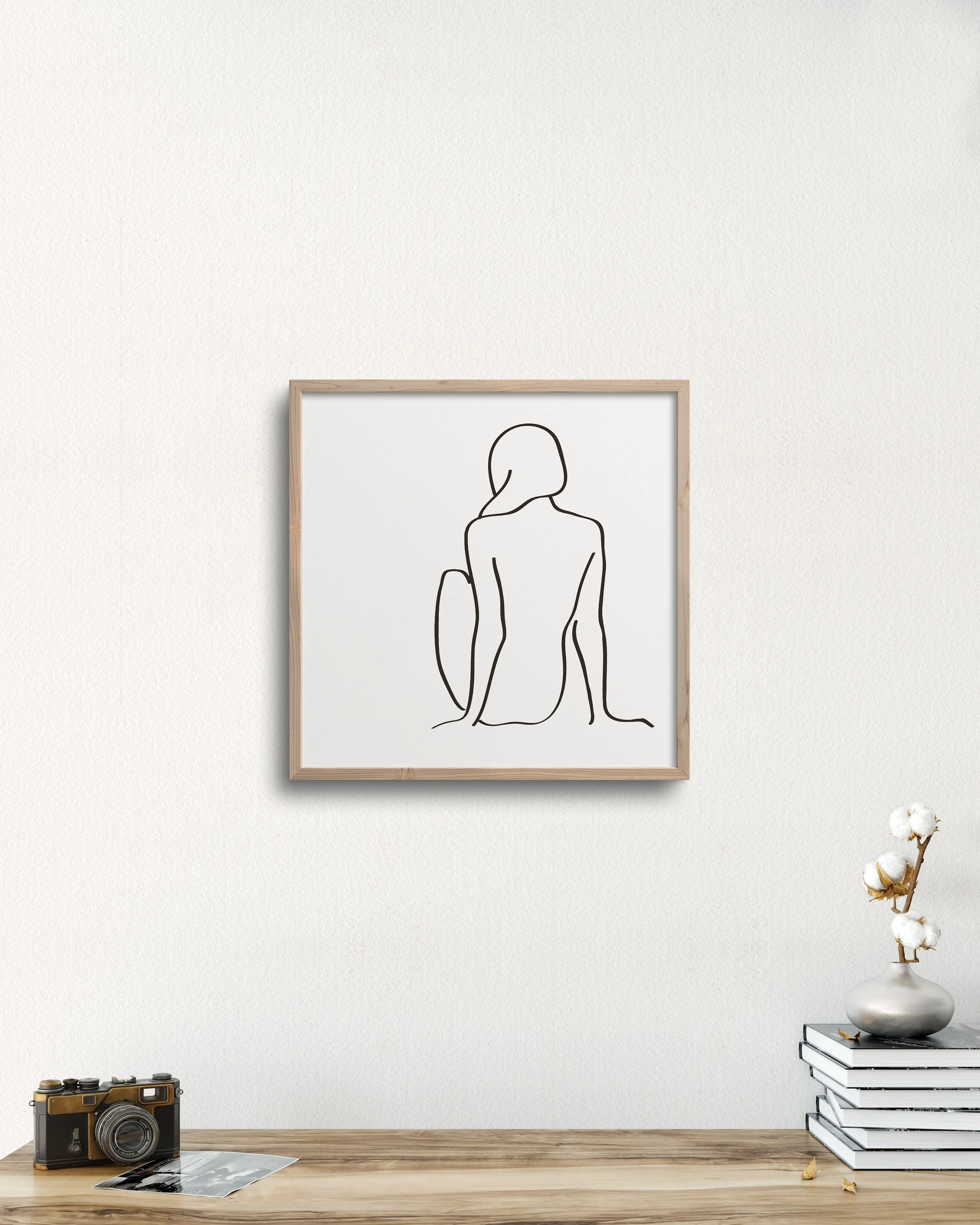 figure 1 art print in chalk