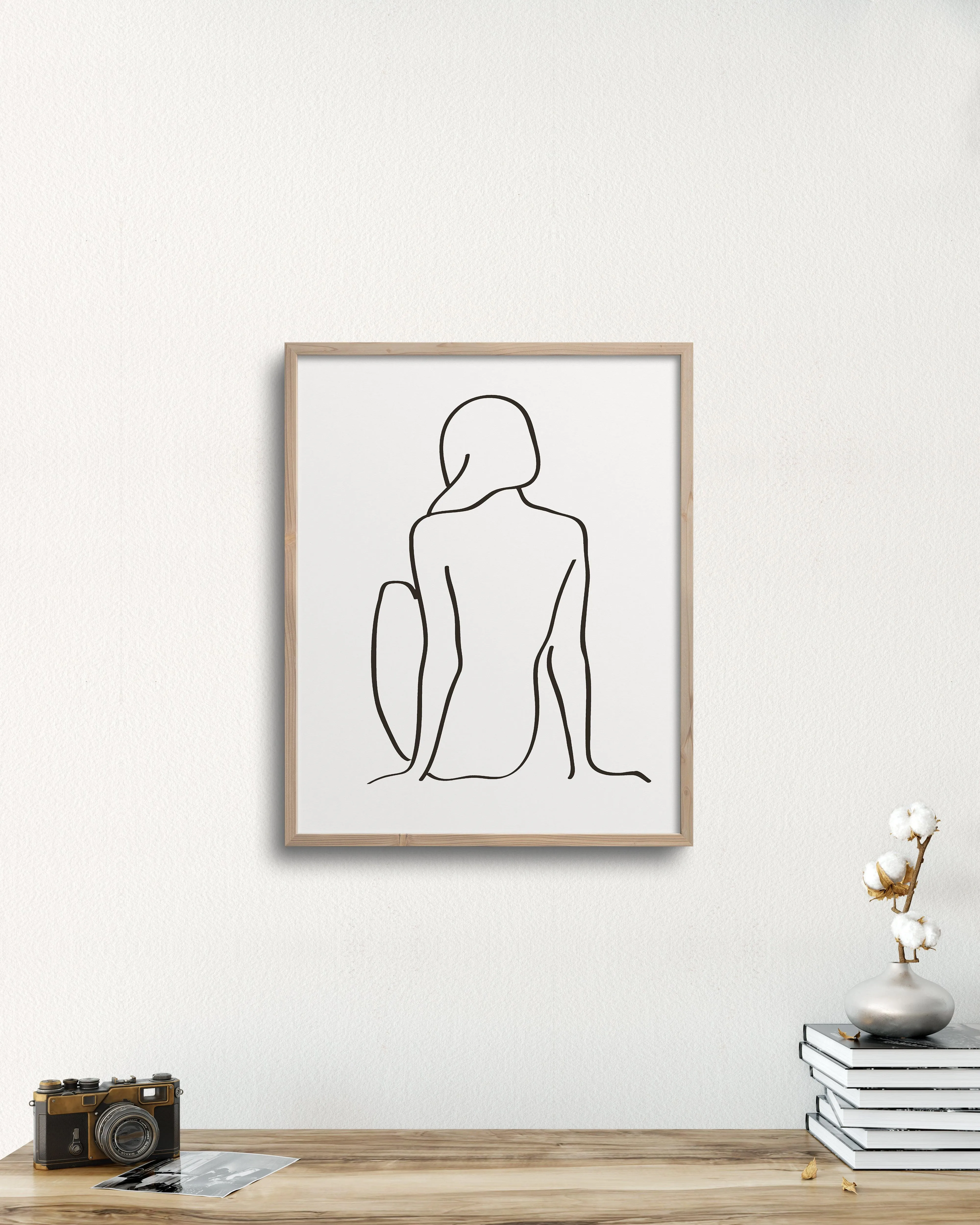 figure 1 art print in chalk