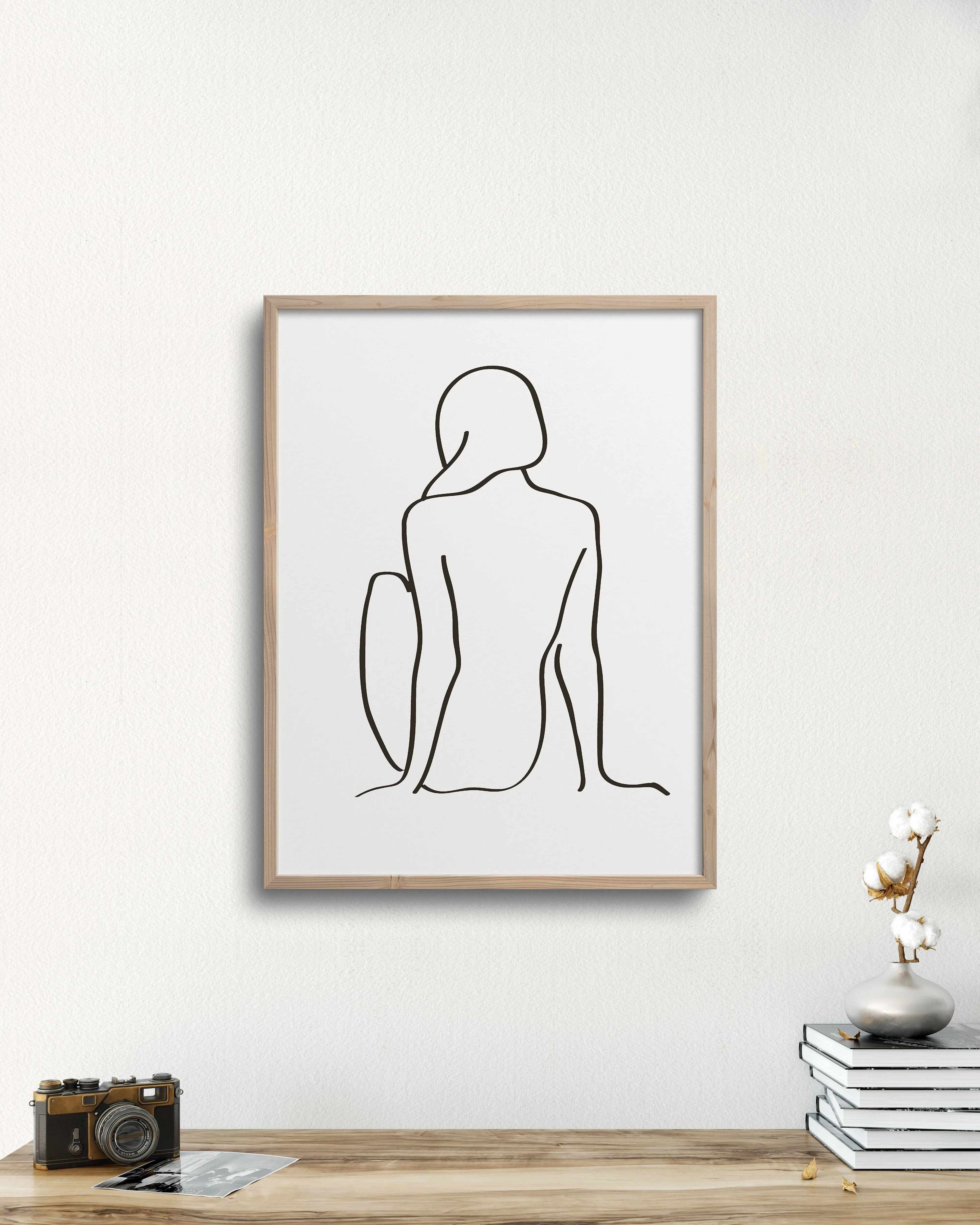 figure 1 art print in chalk