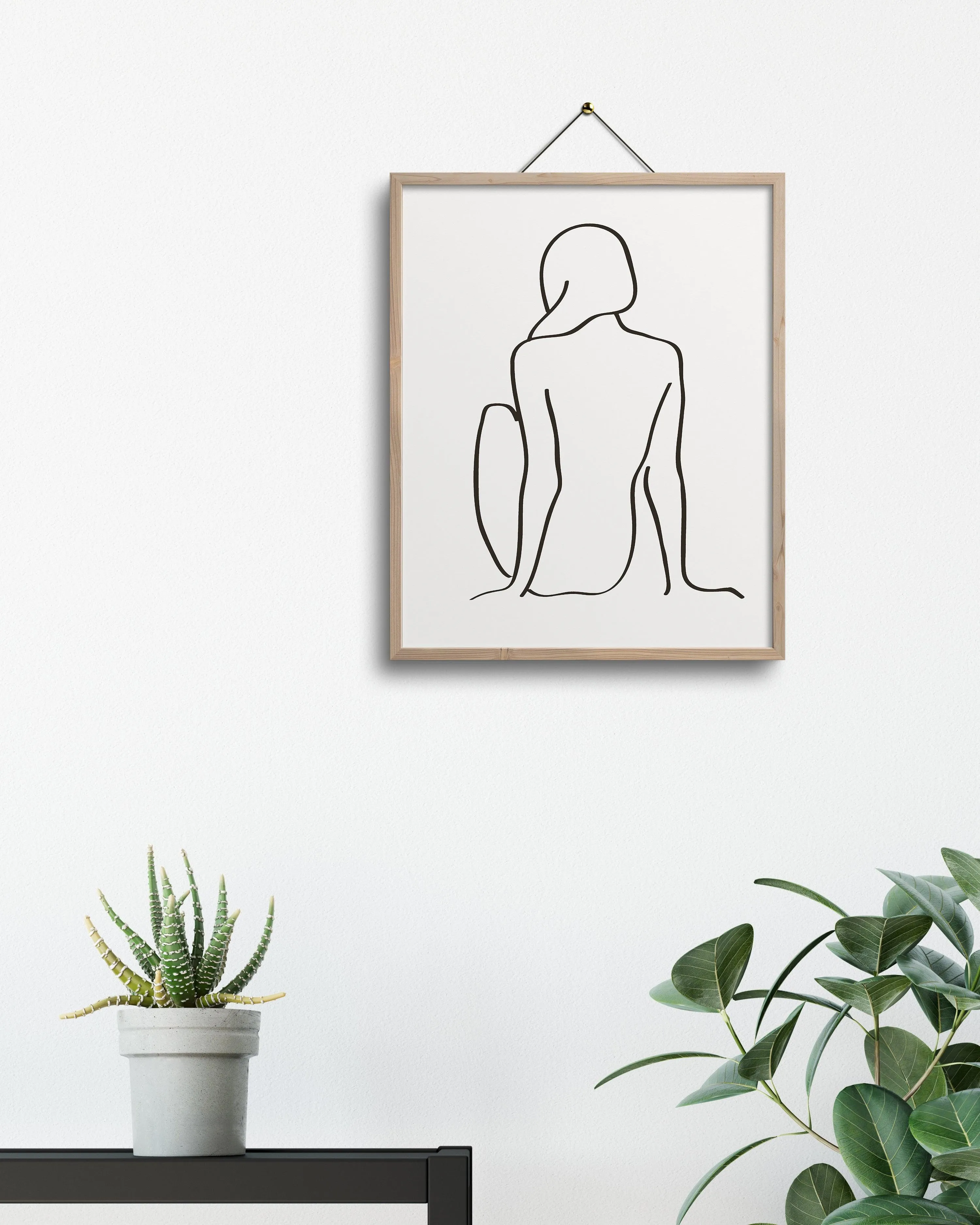 figure 1 art print in chalk