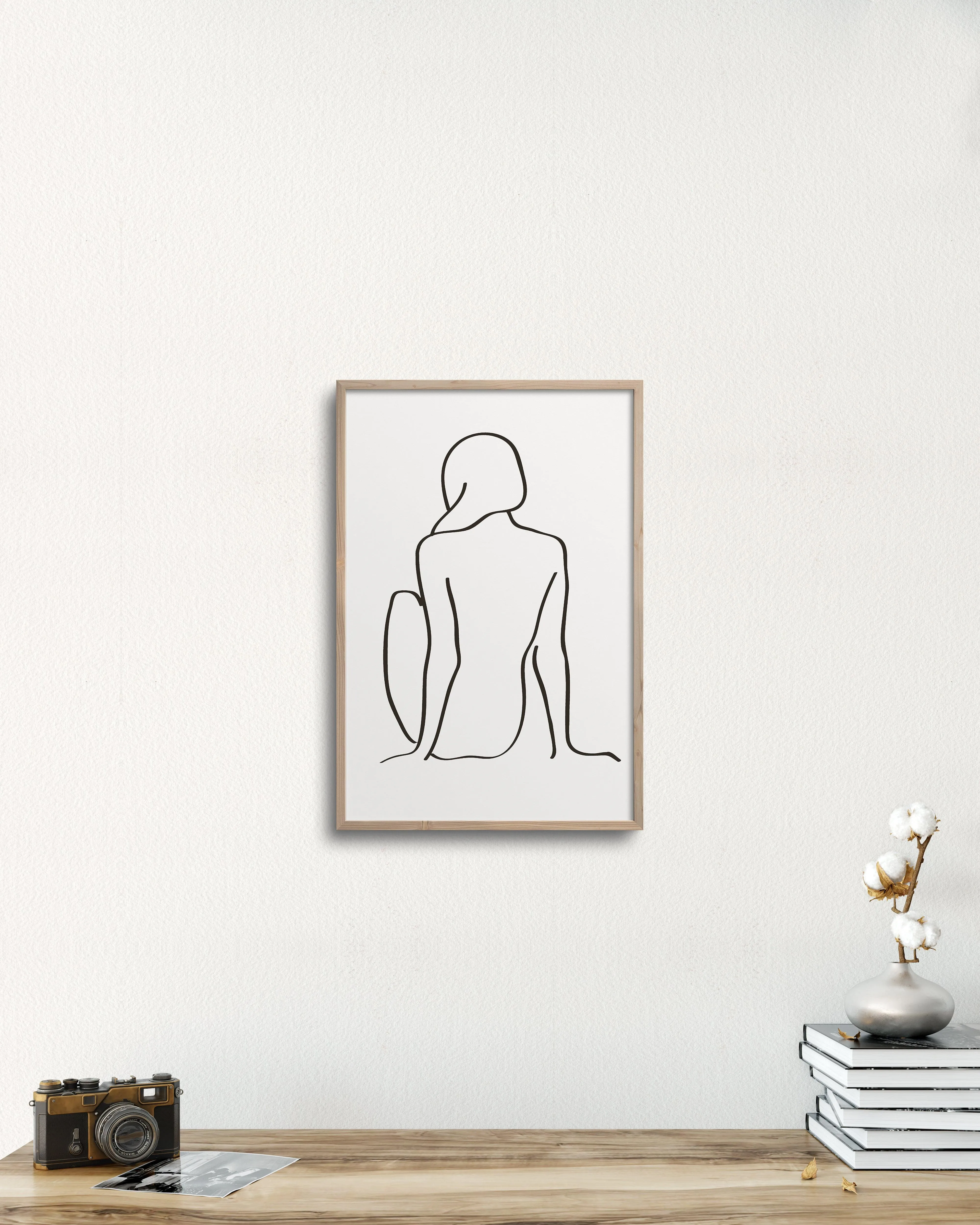 figure 1 art print in chalk