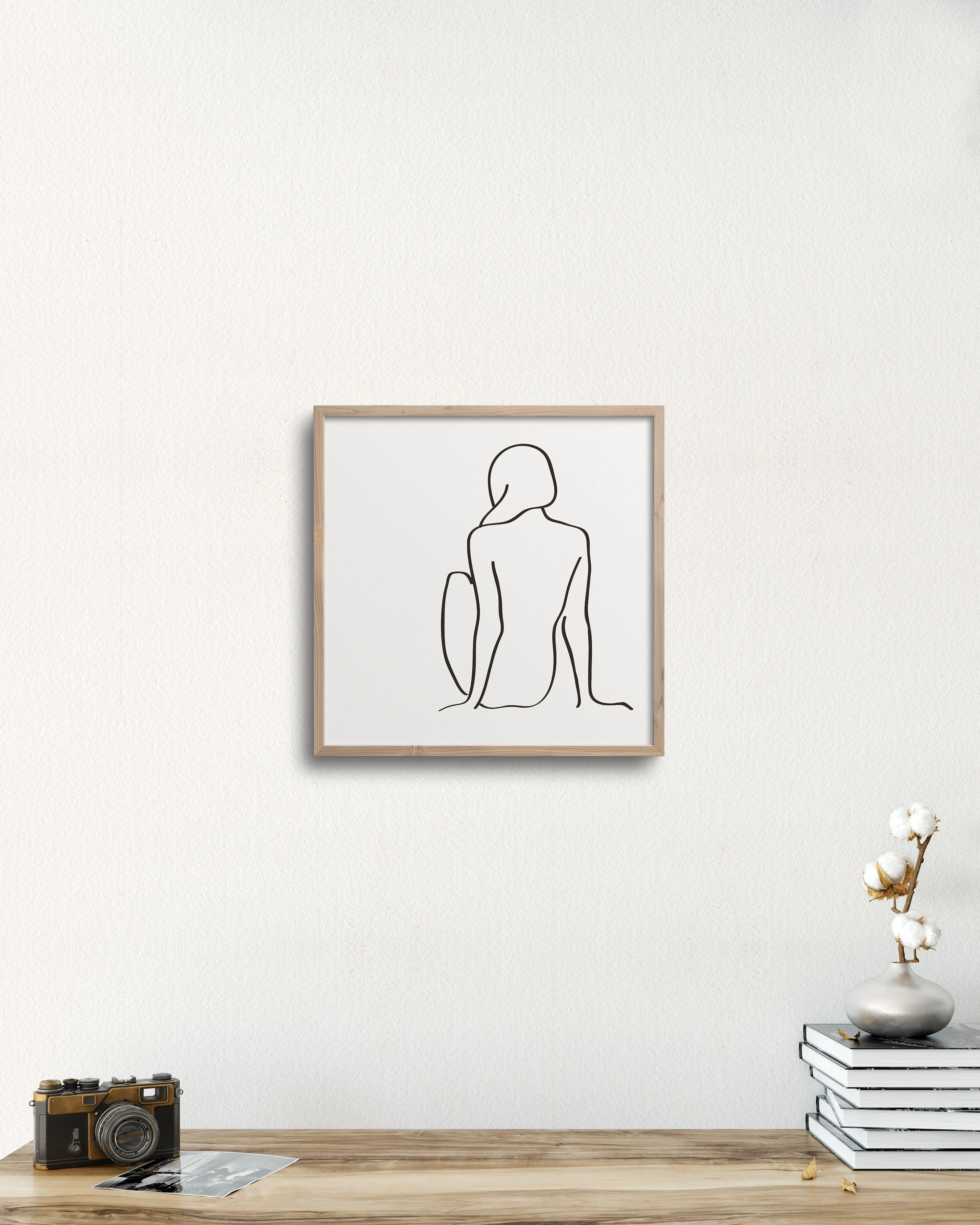 figure 1 art print in chalk
