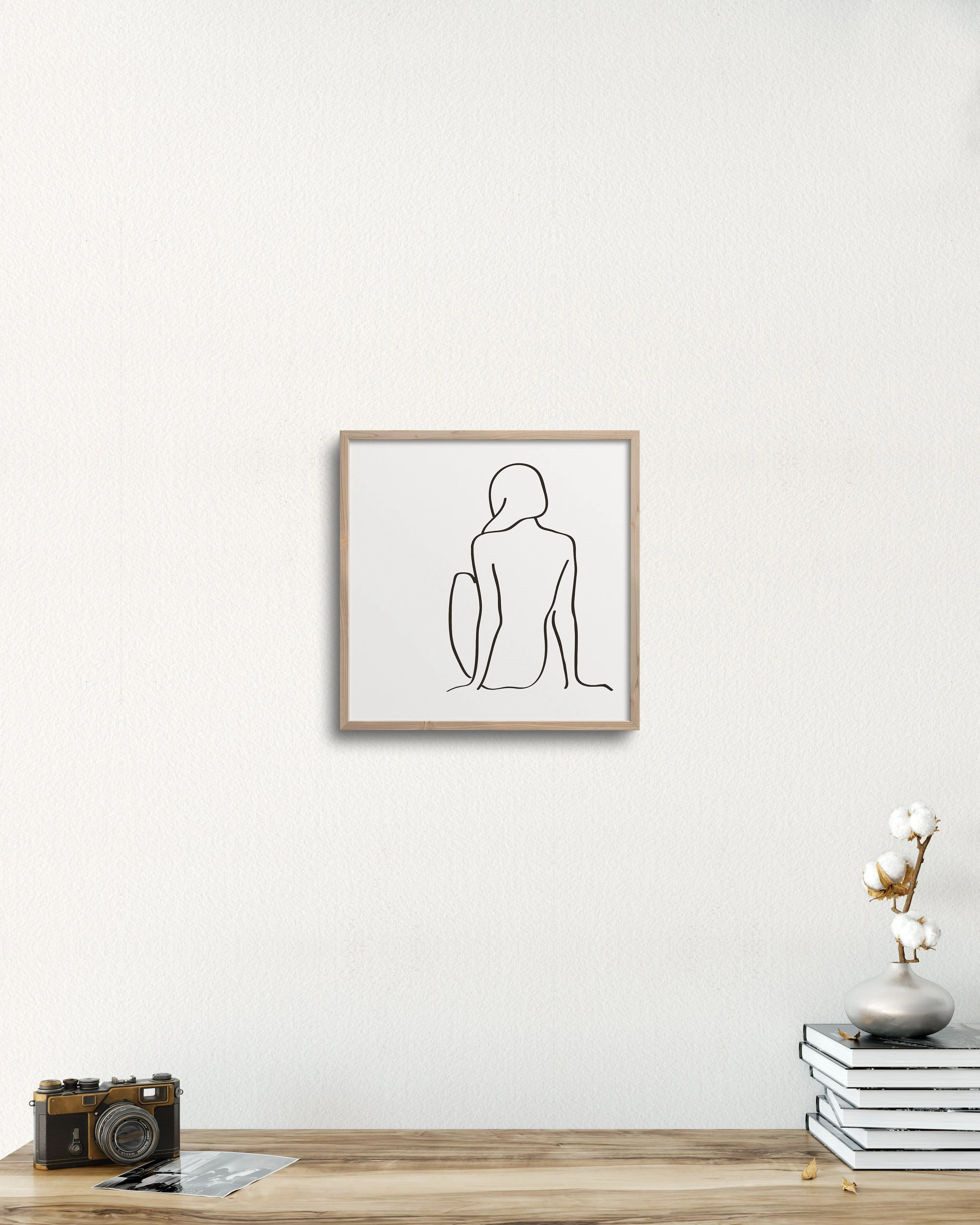 figure 1 art print in chalk