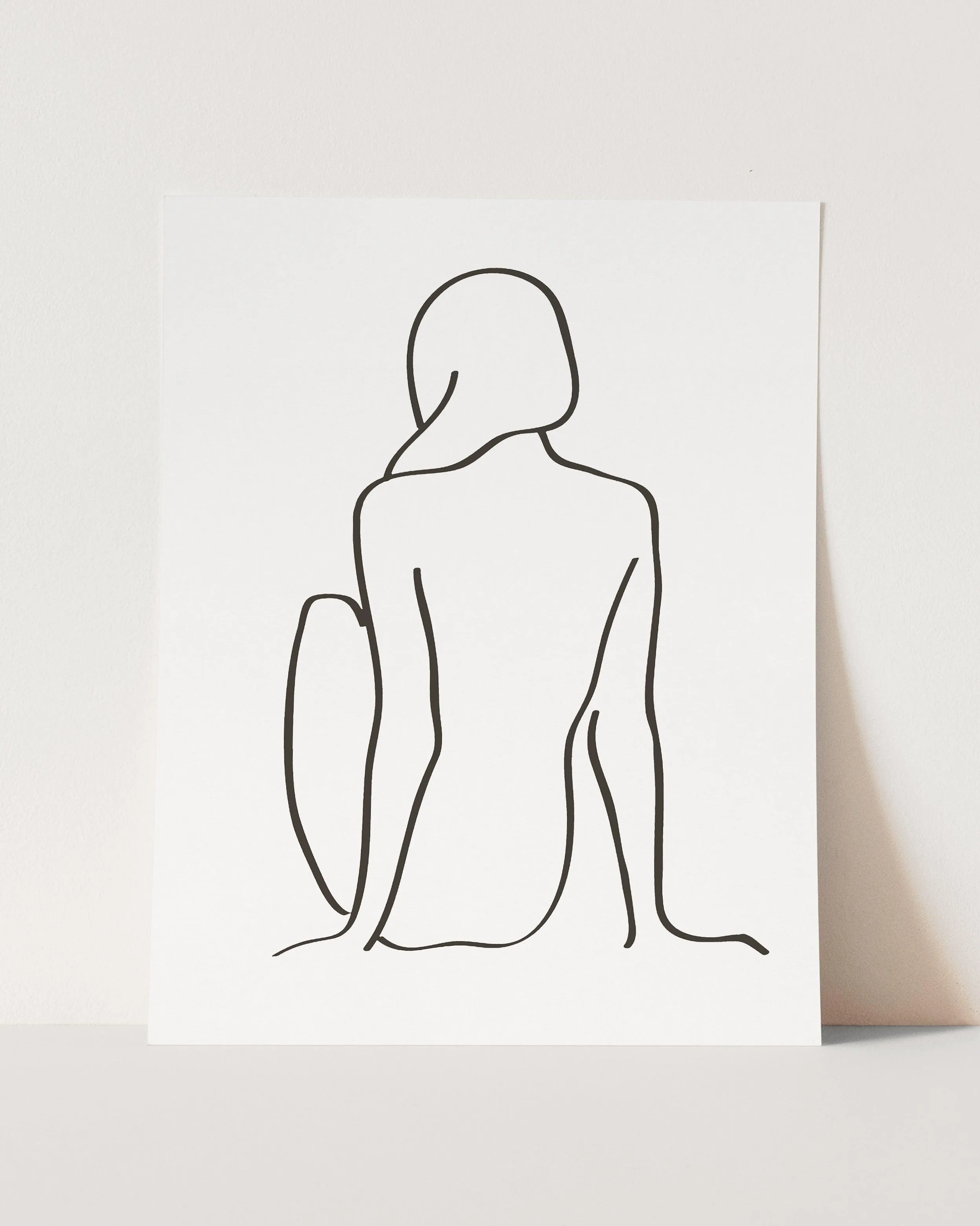 figure 1 art print in chalk