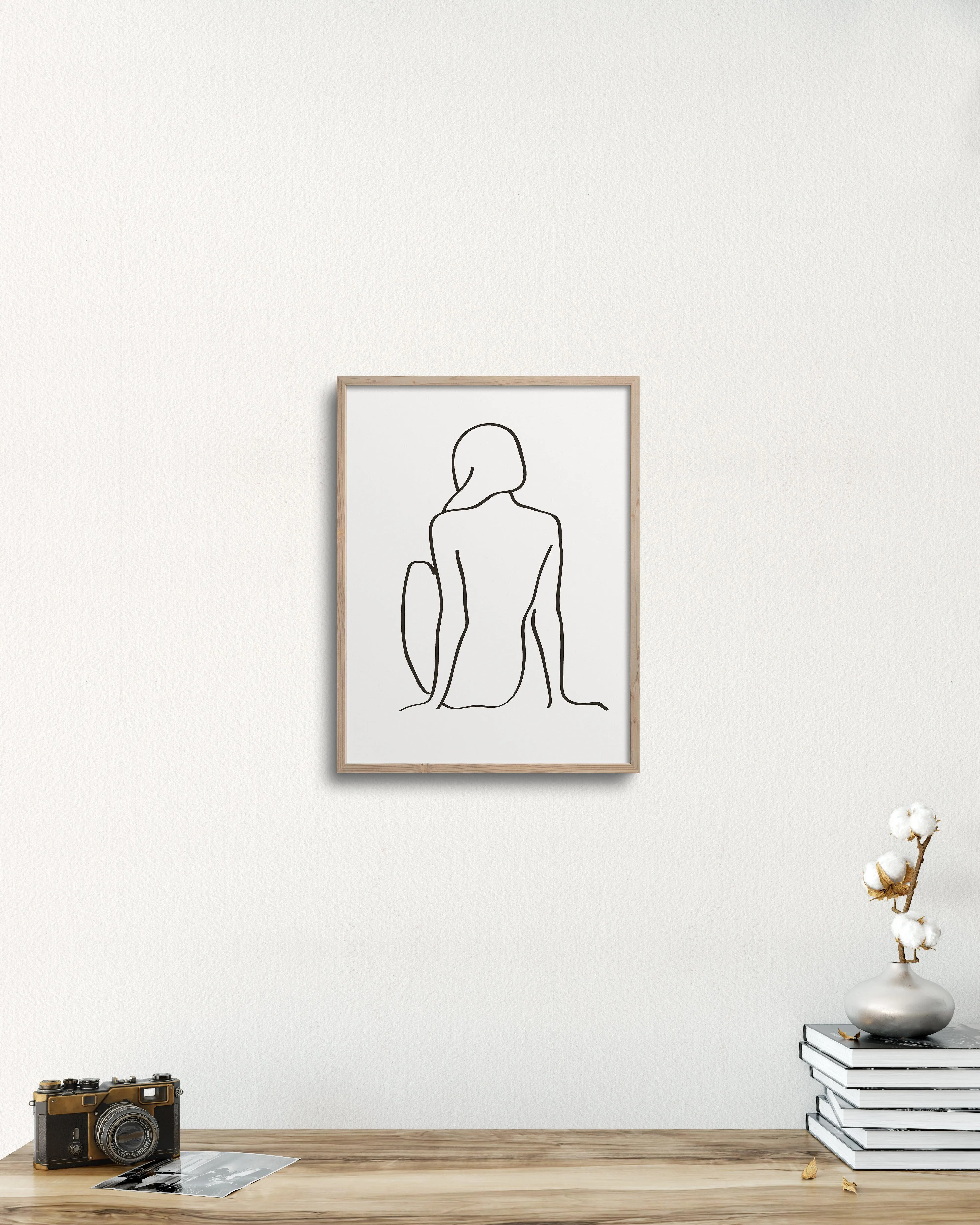 figure 1 art print in chalk