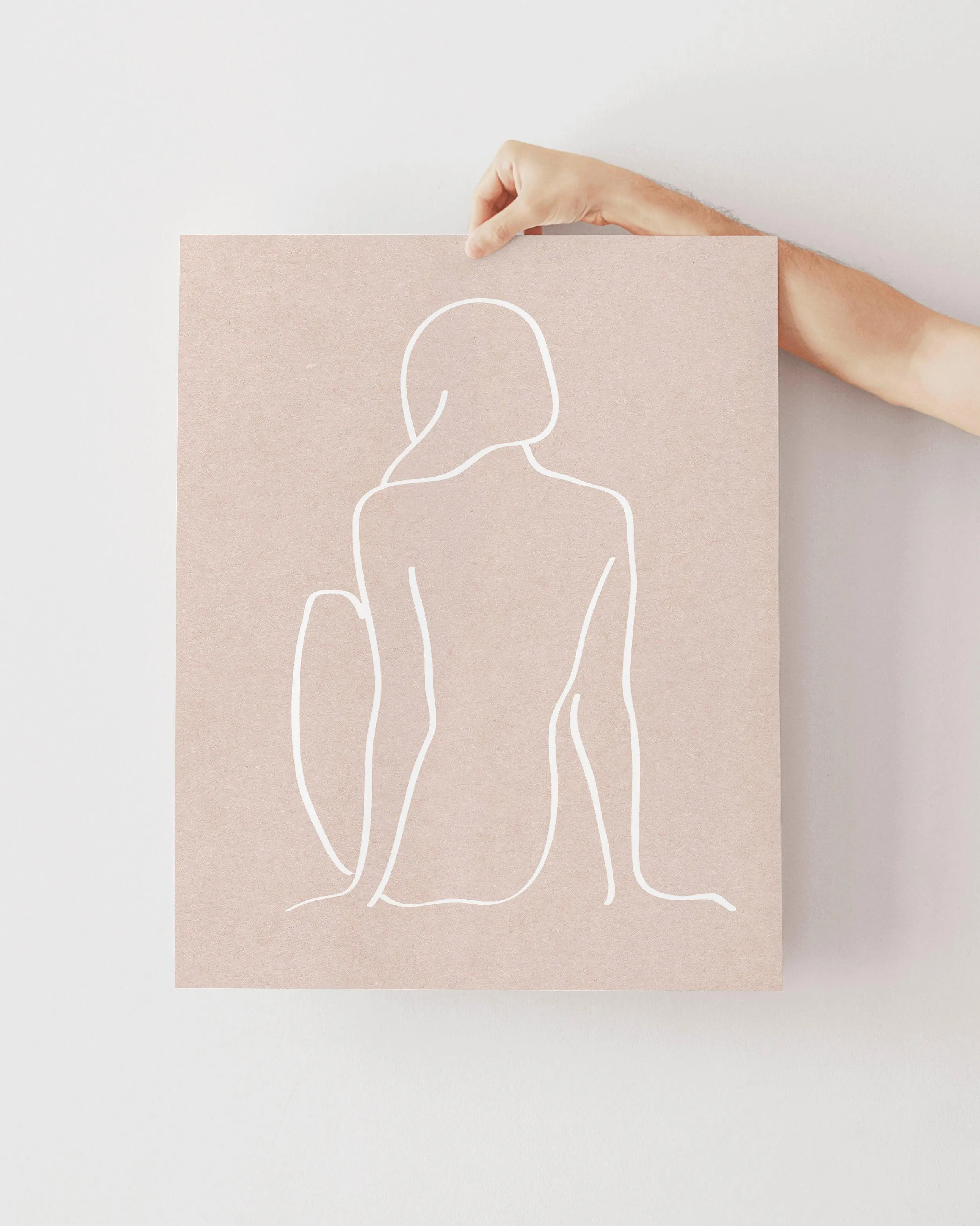 figure 1 art print in sea salt