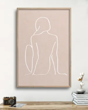figure 1 art print in sea salt