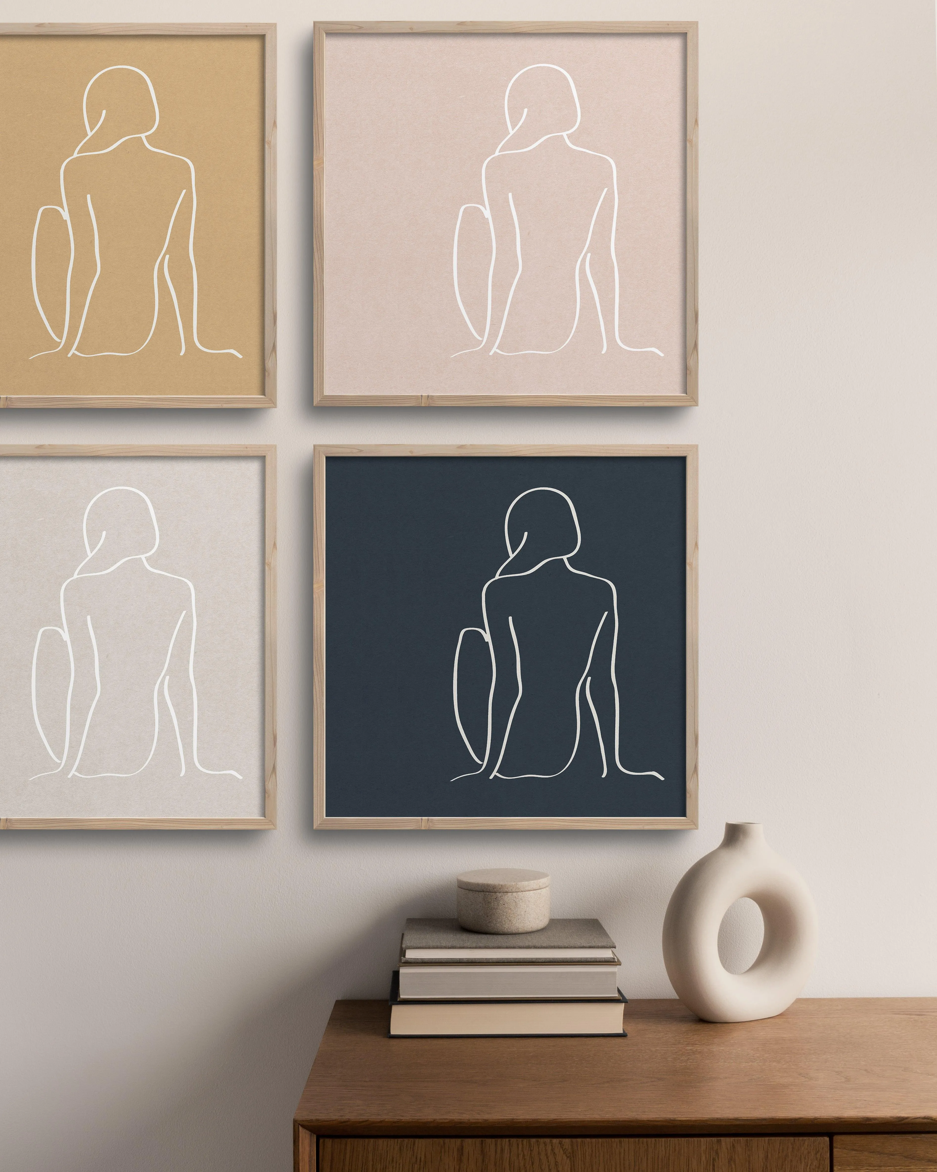 figure 1 art print in sea salt