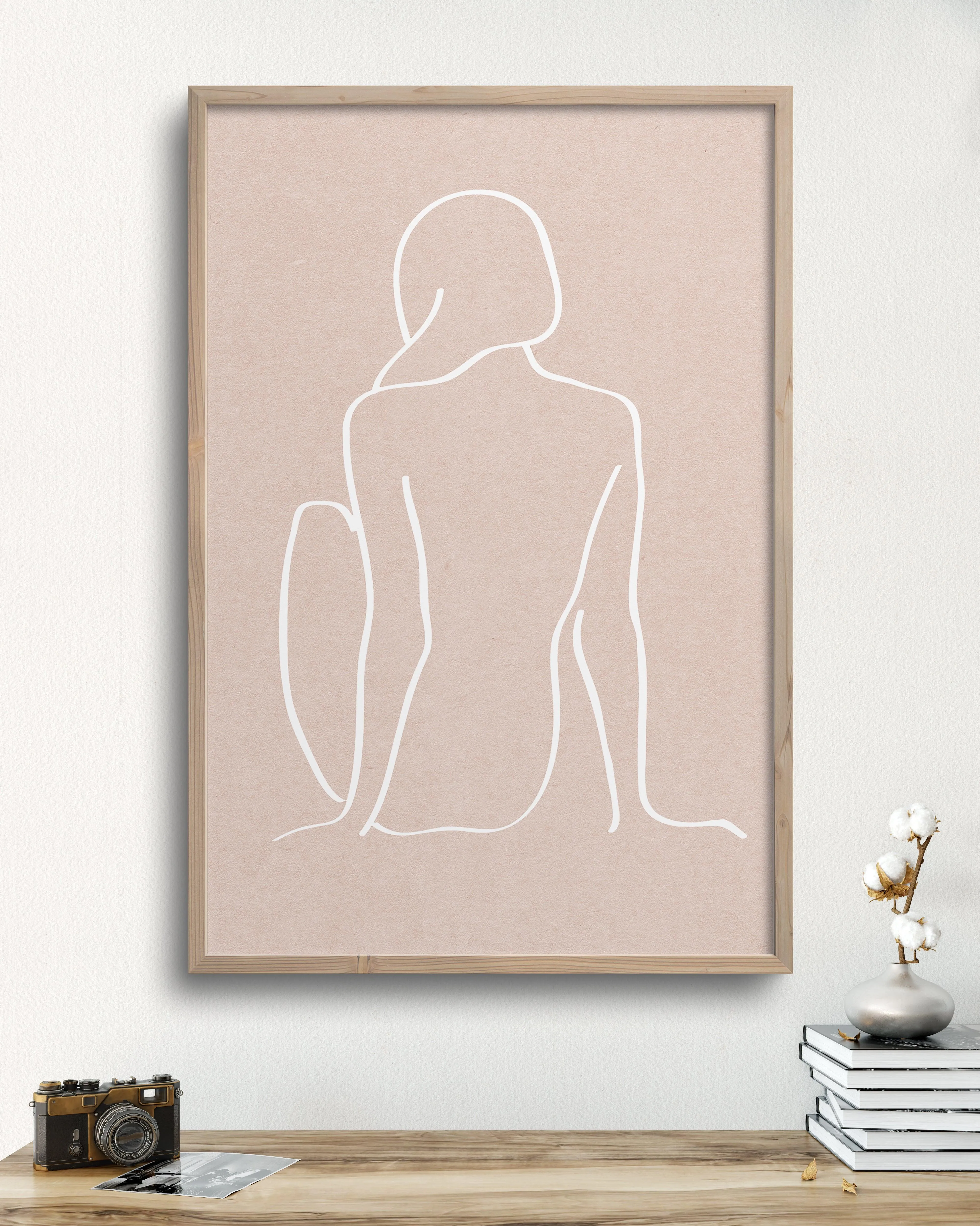 figure 1 art print in sea salt