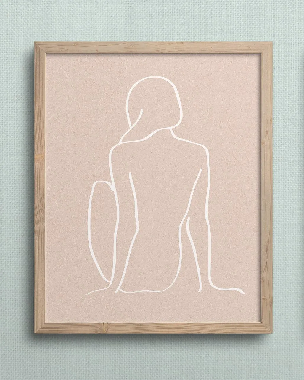 figure 1 art print in sea salt
