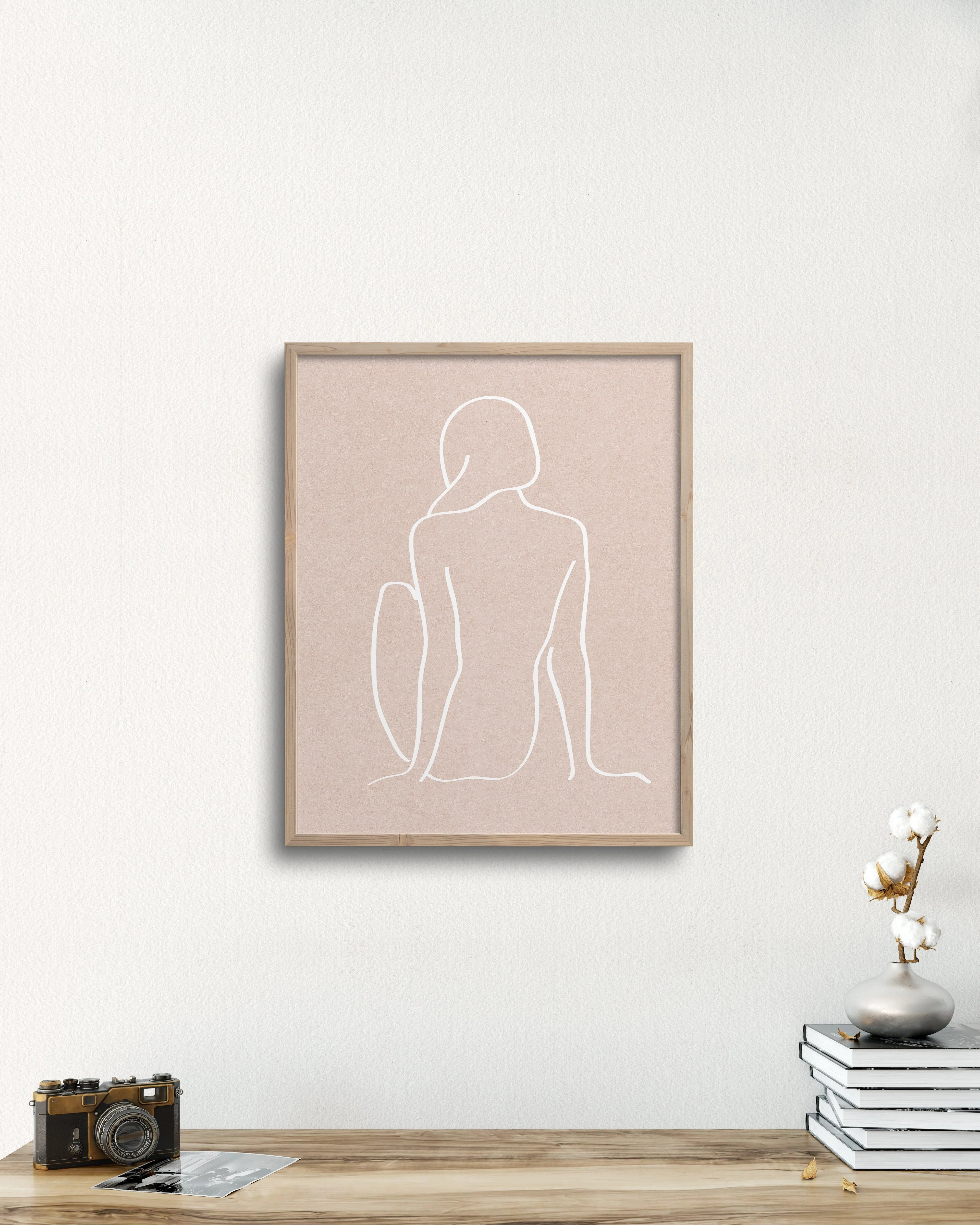 figure 1 art print in sea salt