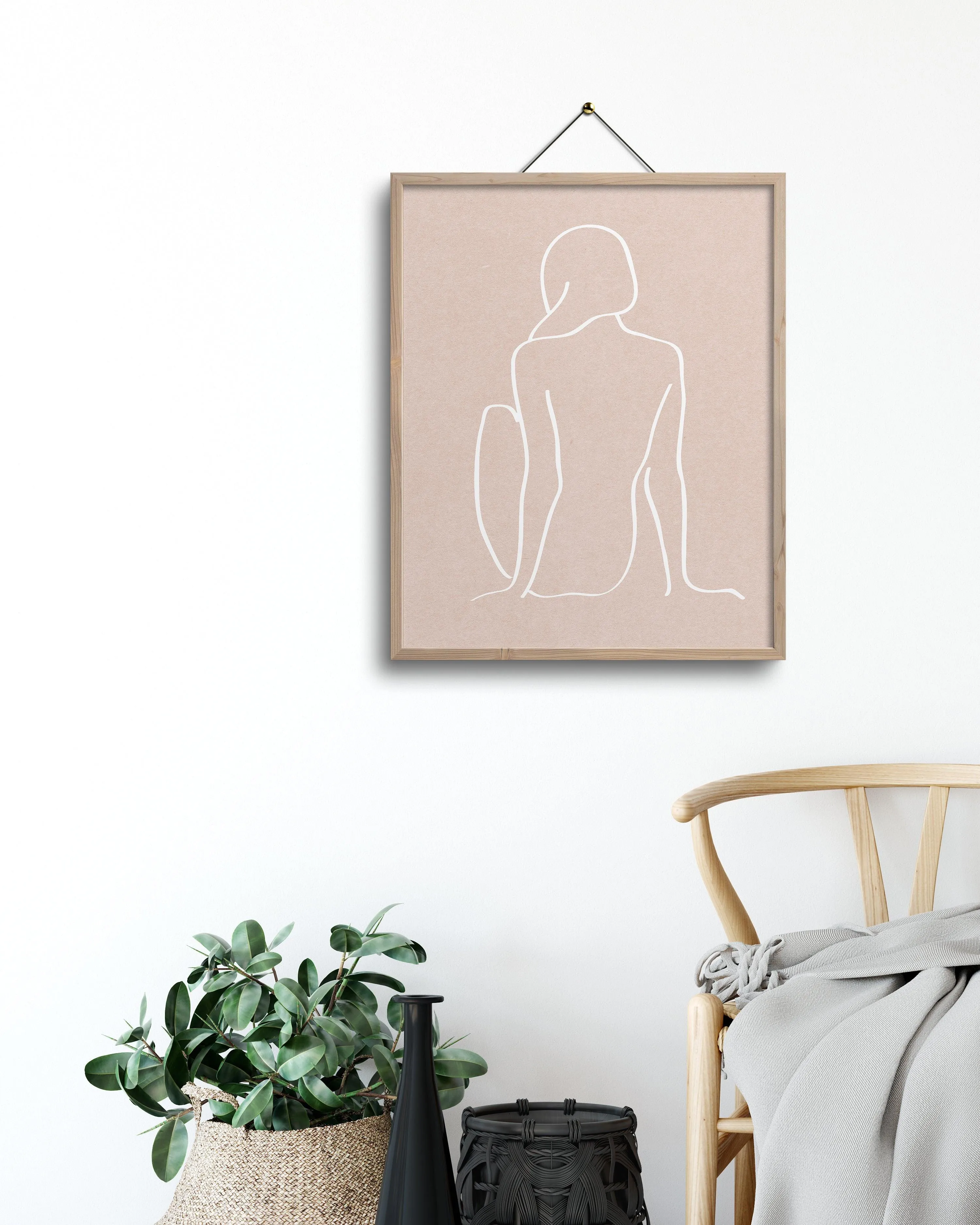 figure 1 art print in sea salt