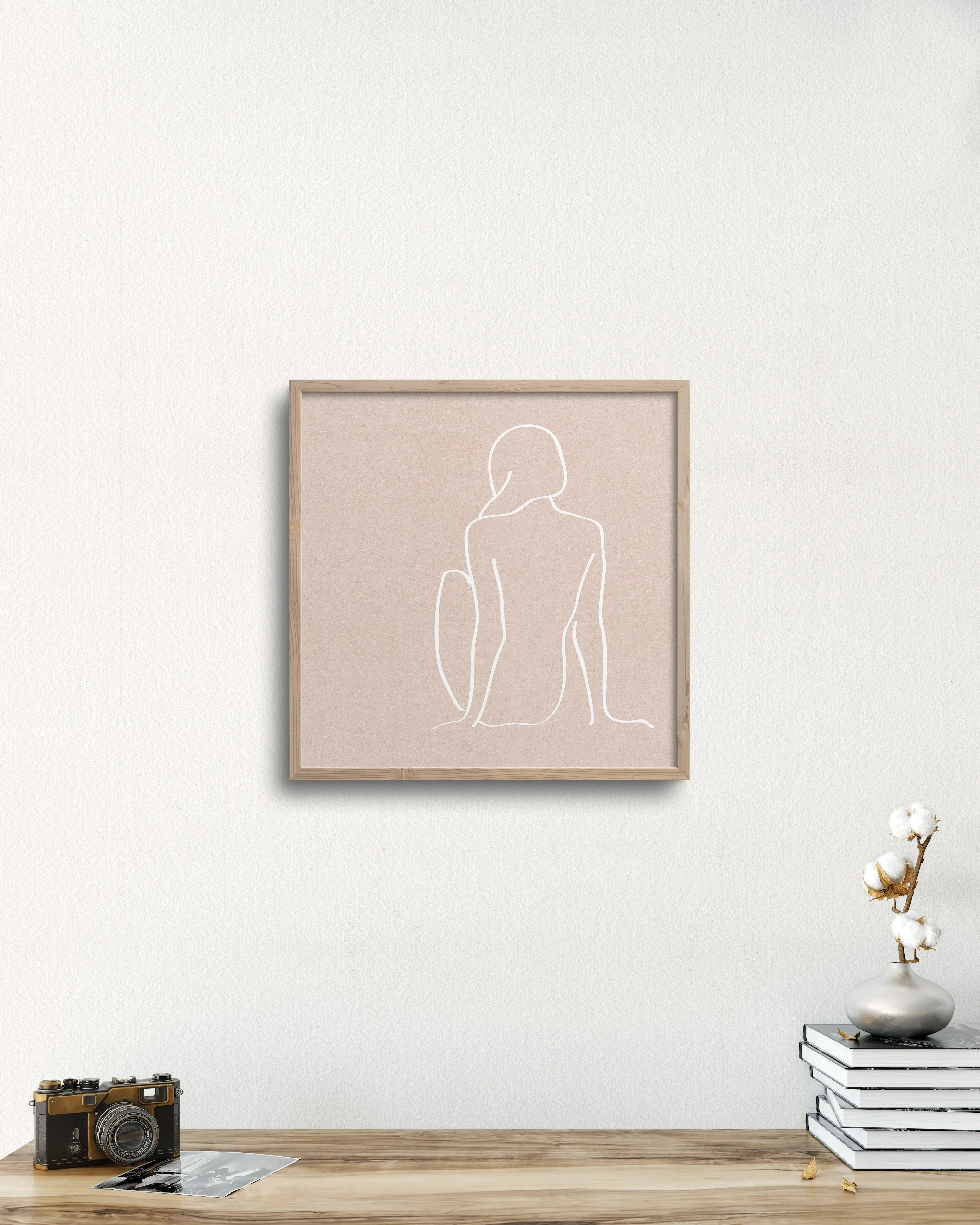 figure 1 art print in sea salt