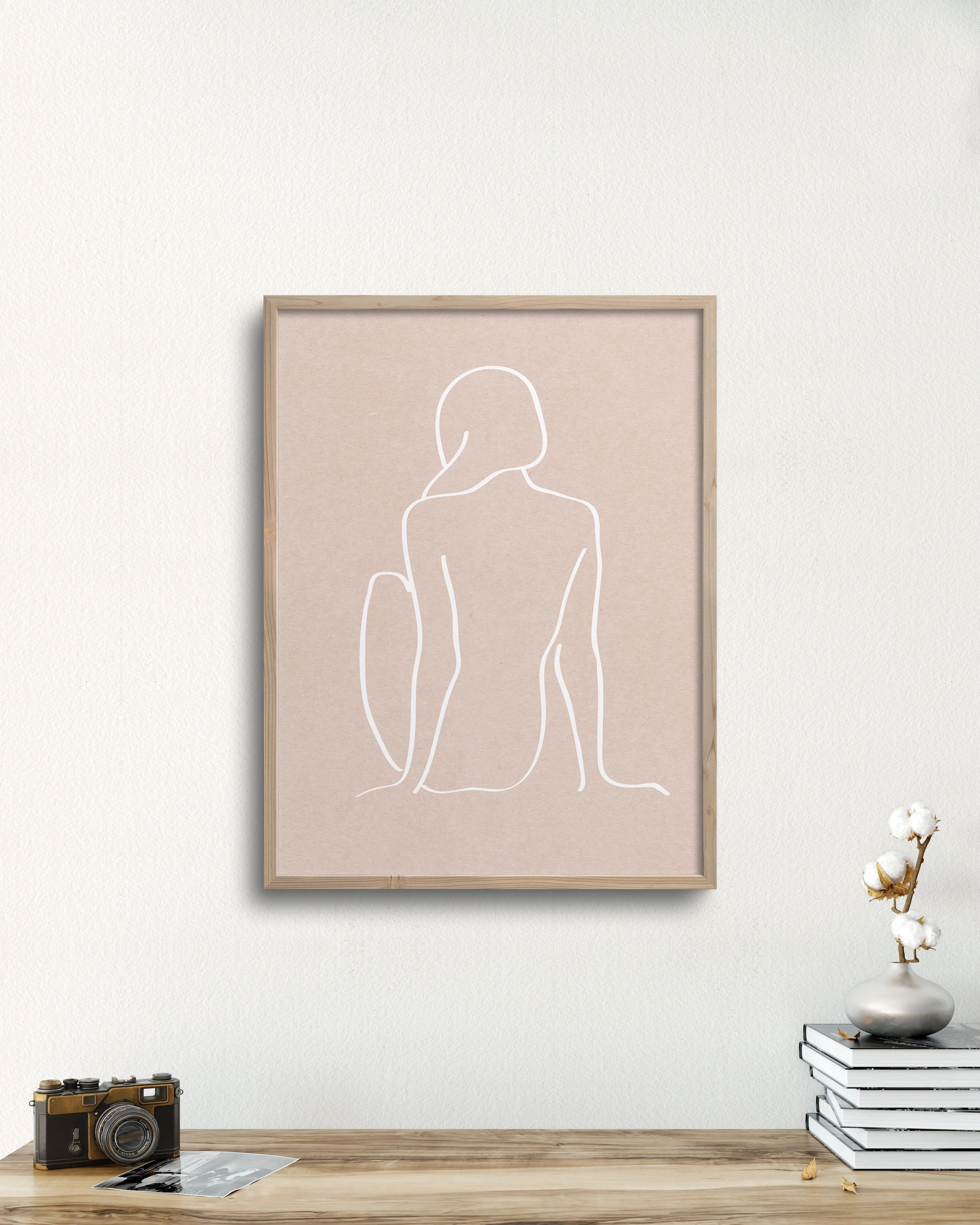 figure 1 art print in sea salt
